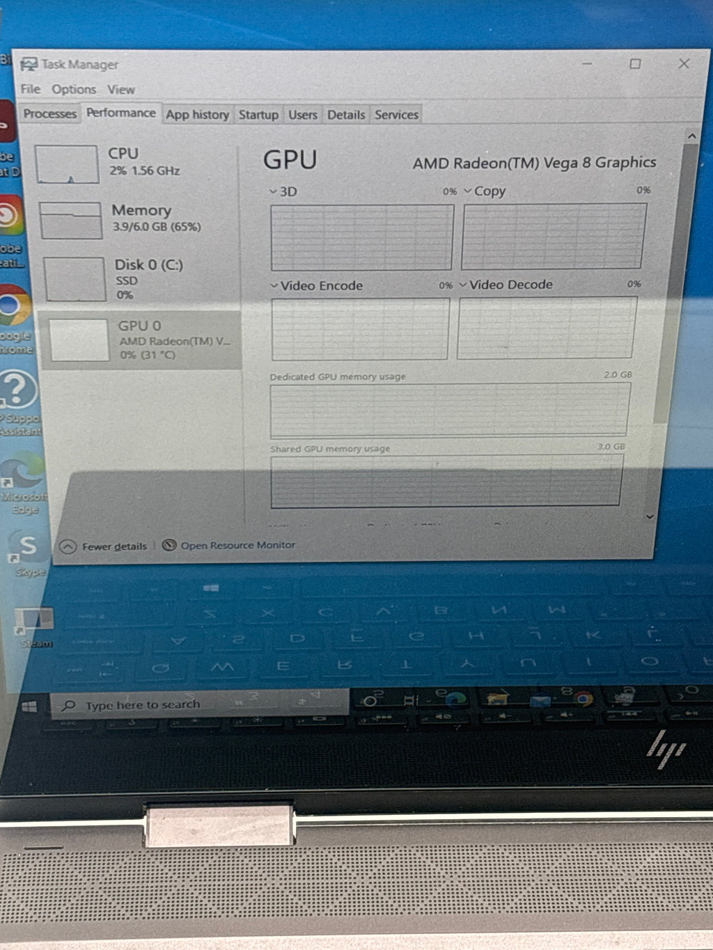 HP 15M-CP0011DX AMD Ryzen 5 8GB RAM 128GB SSD Purple