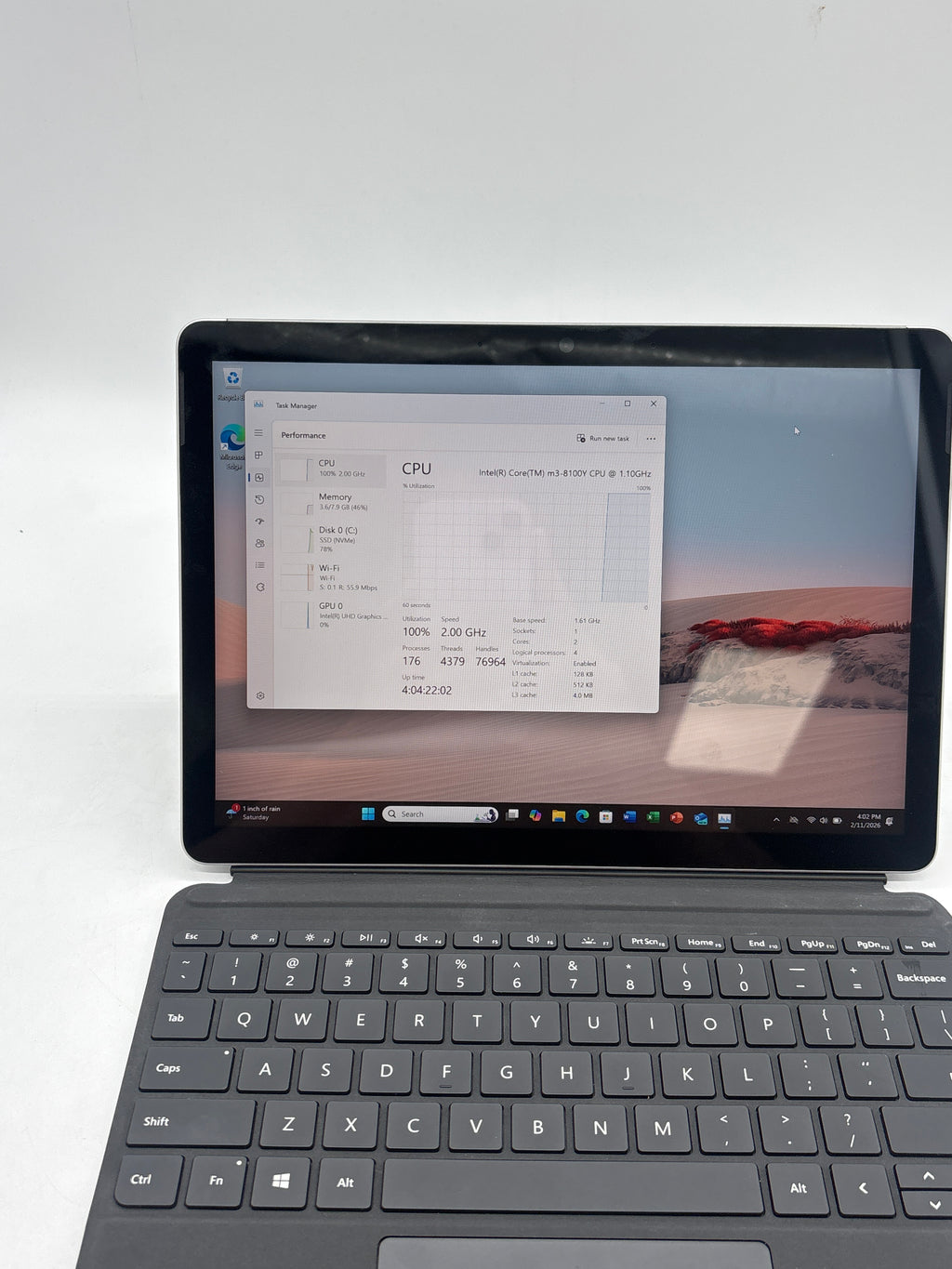 Microsoft Surface Go 2 m3-8100Y 8GB RAM 128GB SSD - Used