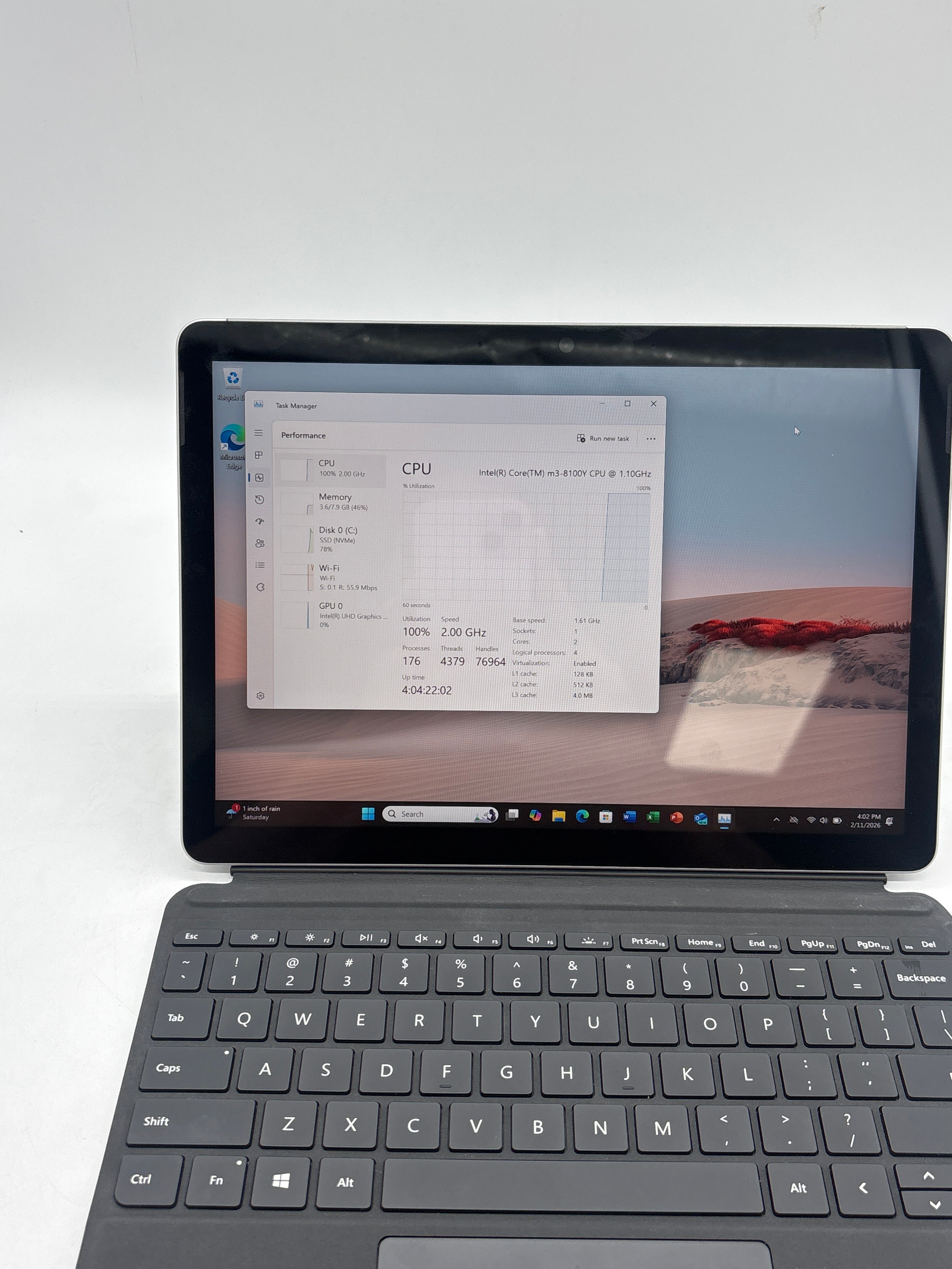 Microsoft Surface Go 2 m3-8100Y 8GB RAM 128GB SSD - Used