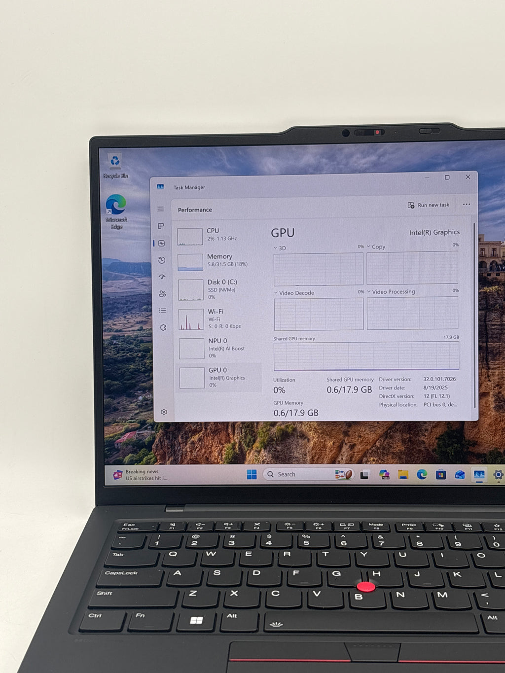 Lenovo ThinkPad X1 Carbon Gen 12 Ultra 7 32GB 1TB SSD TOUCH (READ)