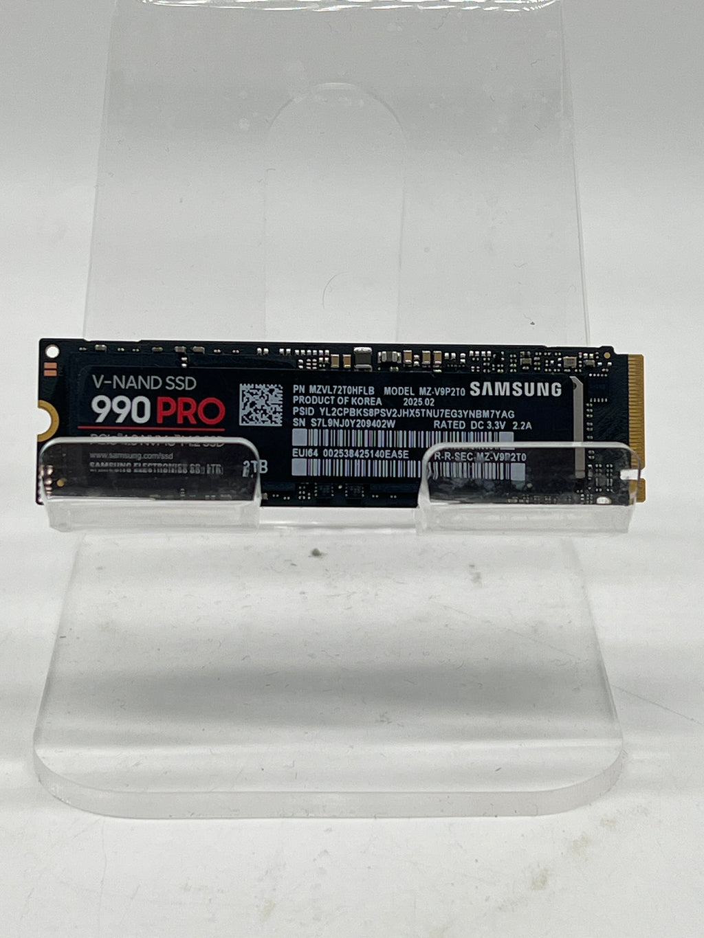 Samsung 990 PRO 2TB PCIe 4.0 NVMe V-NAND M.2 SSD - Used
