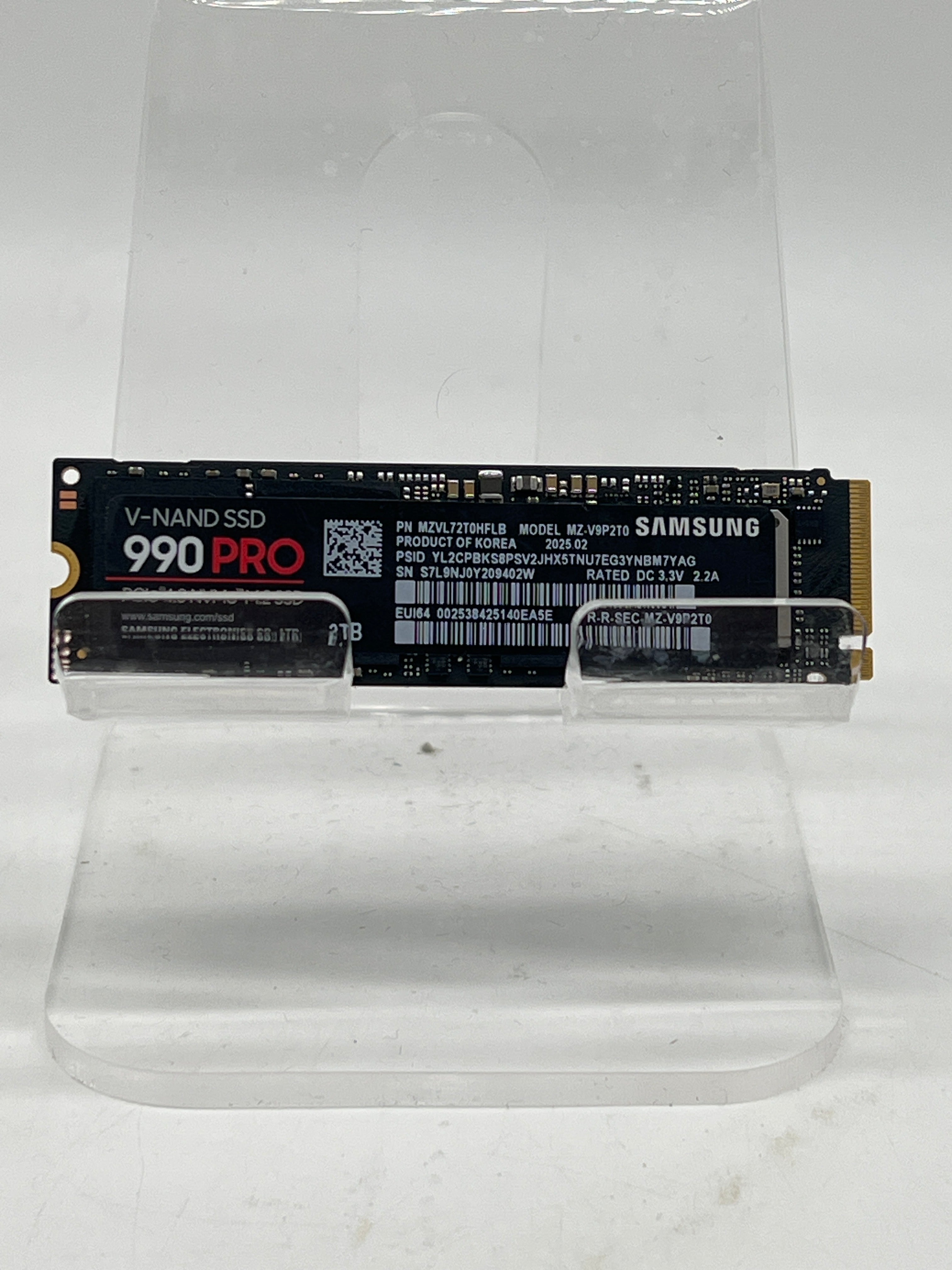 Samsung 990 PRO 2TB PCIe 4.0 NVMe V-NAND M.2 SSD - Used