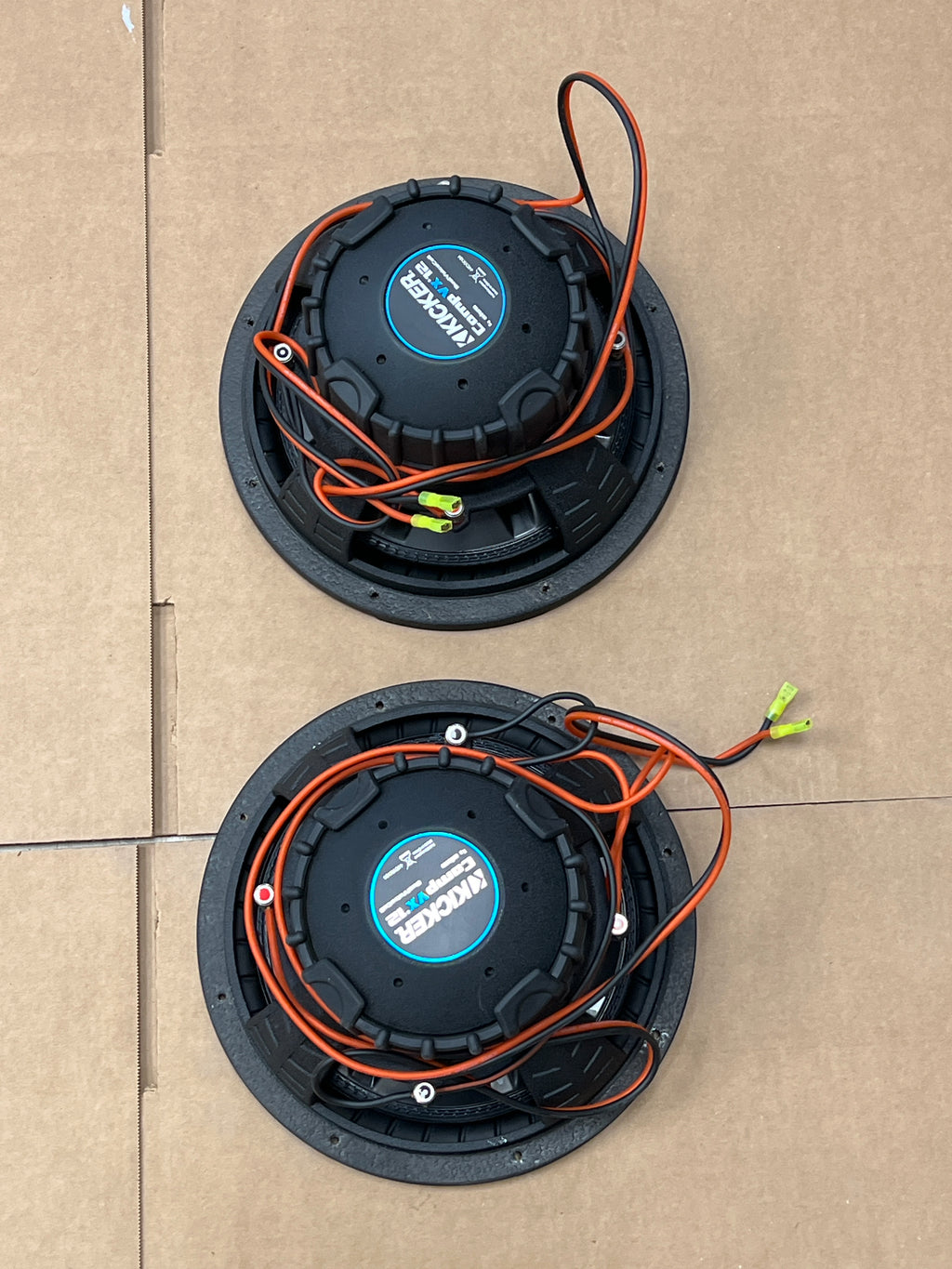 Pair of Kicker Car Audio CompVX Subwoofer Dual 4 Ohm 12" Sub - 44CVX124
