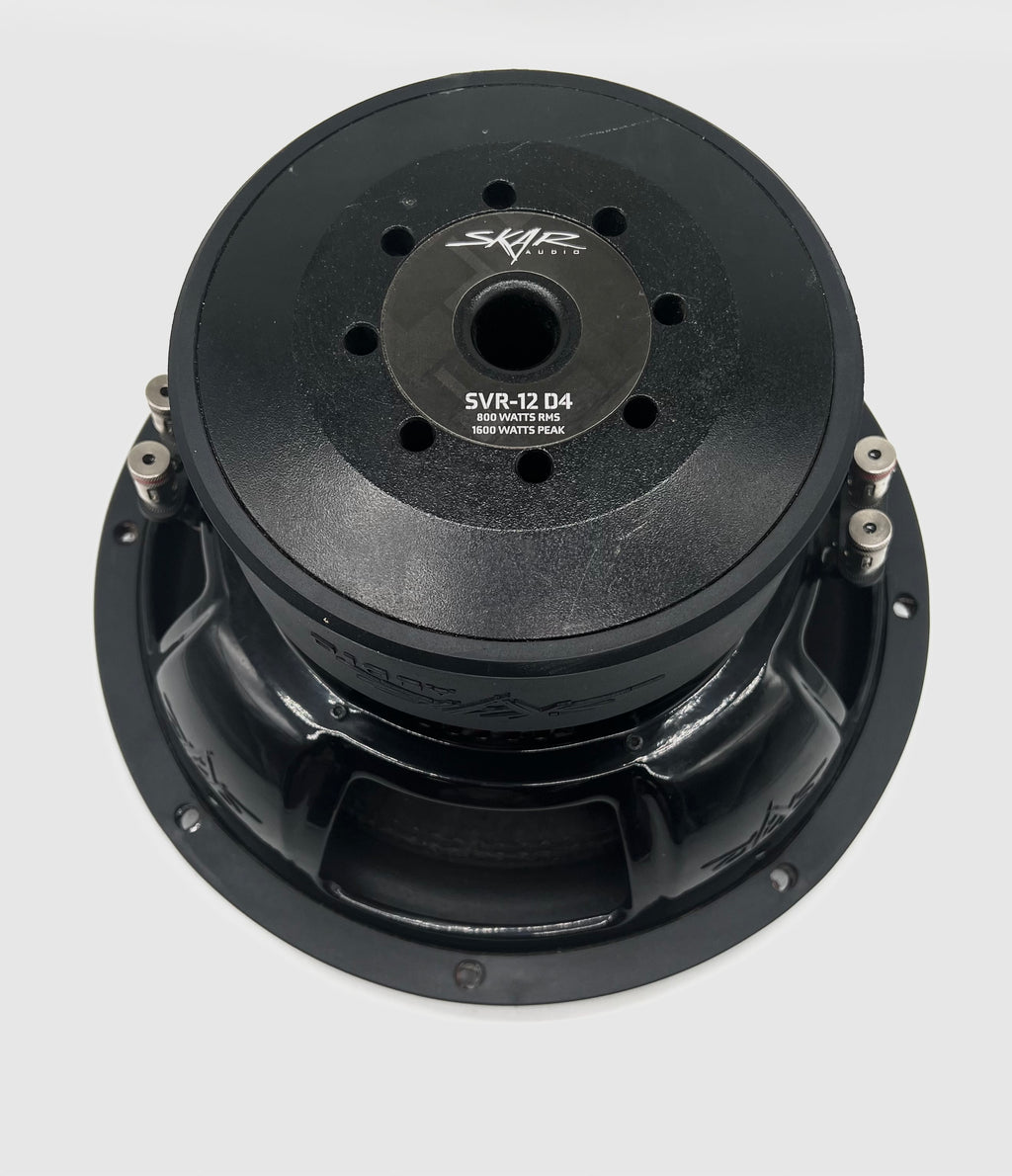 SKar Audio SVR-12 D4 12" 1600 Watt Car Subwoofer - Used