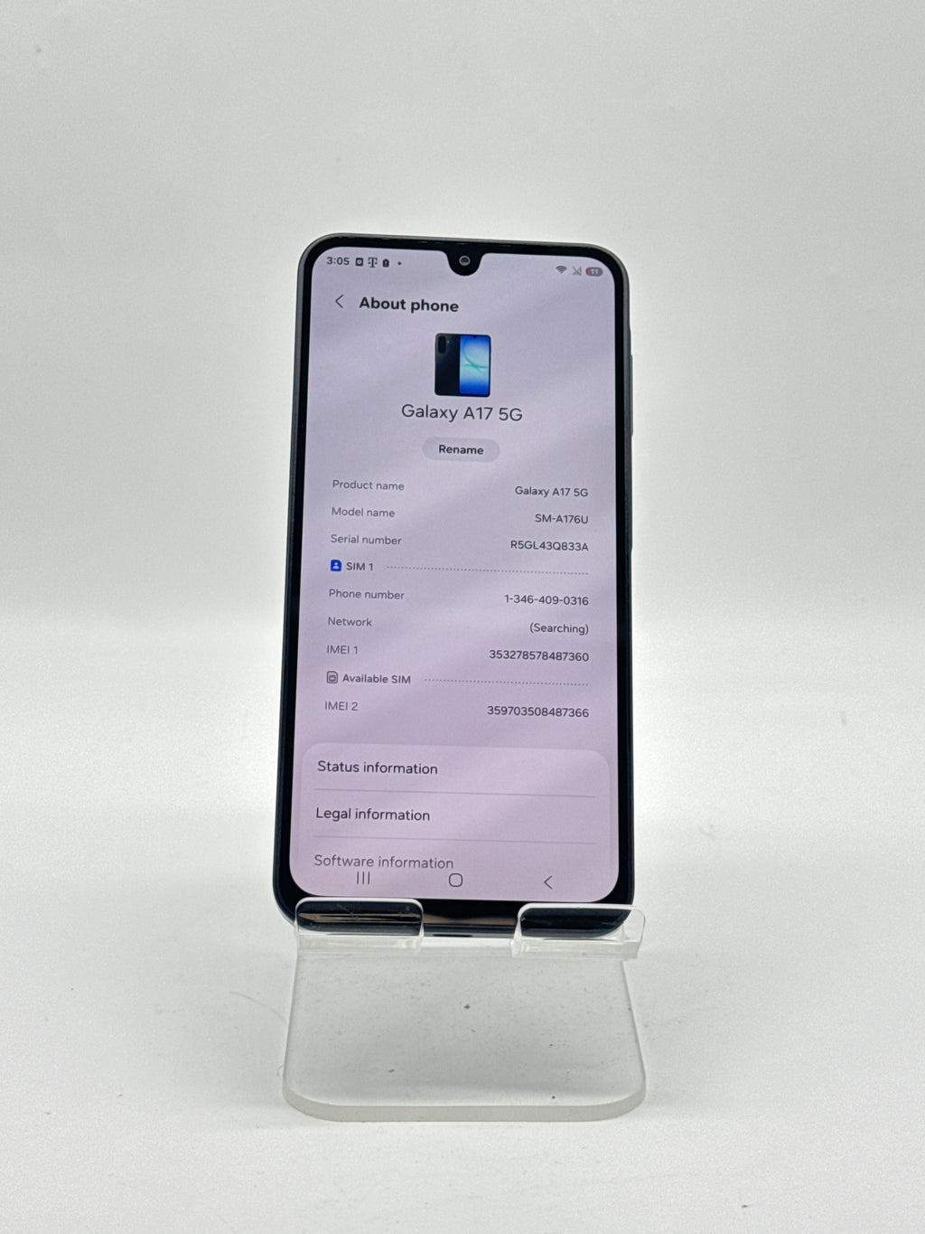 Samsung Galaxy A17 5G SM-A176U 128GB Compatible with T-Mobile - Read