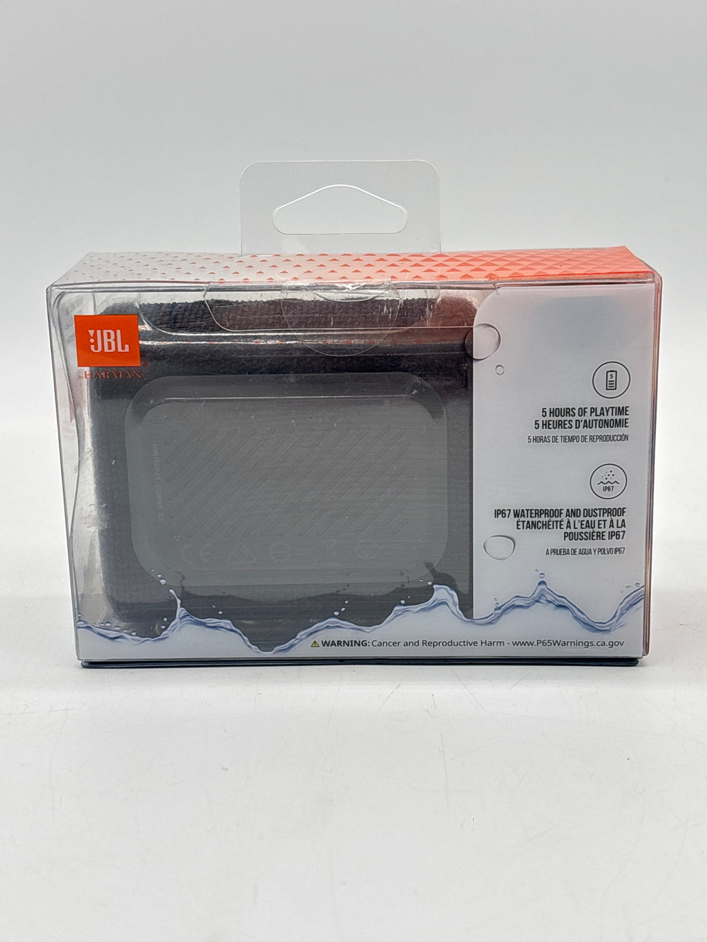 JBL GO 3 Portable Wireless Bluetooth Waterproof Pocket Speaker Black - New In Box