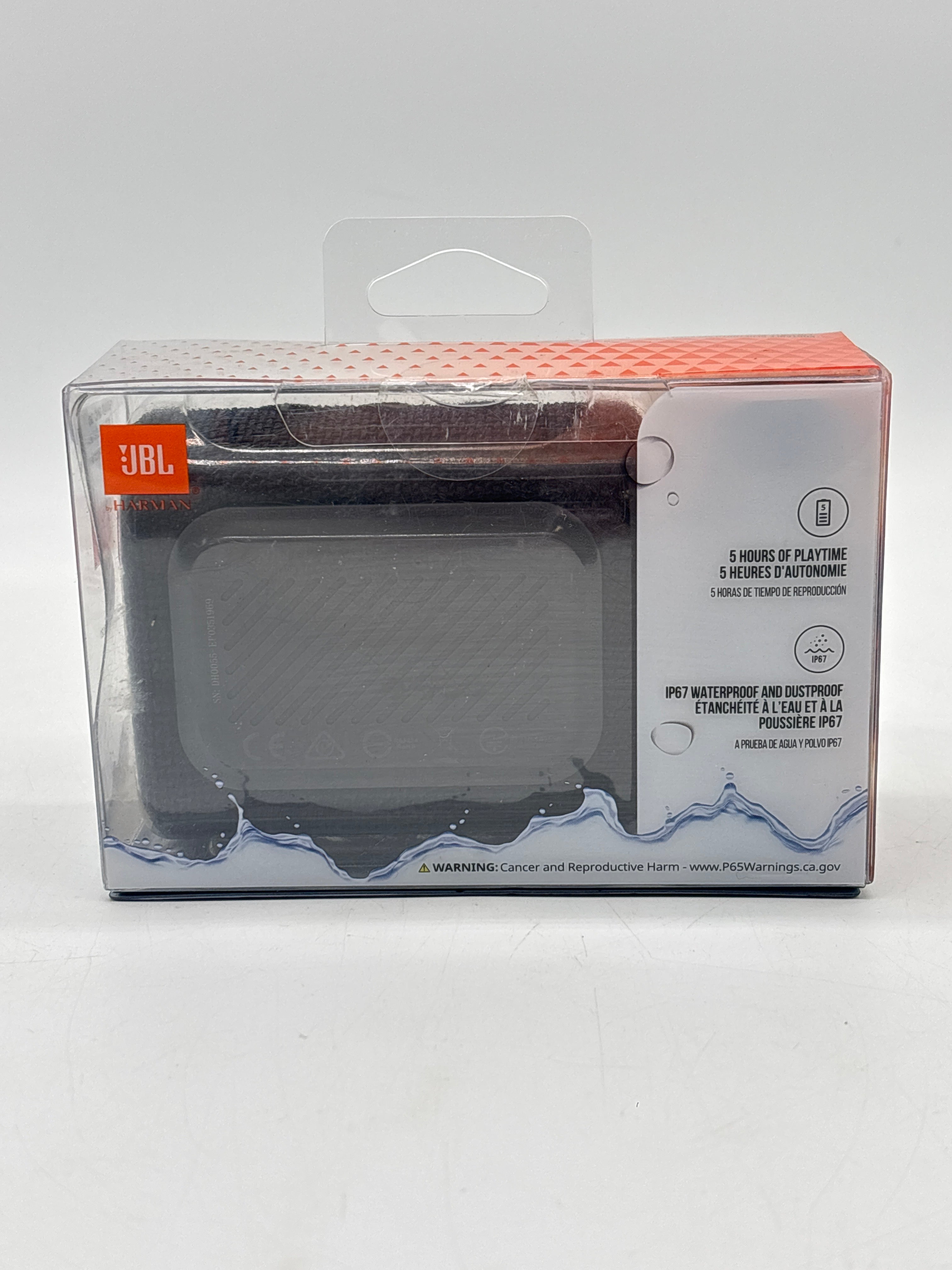 JBL GO 3 Portable Wireless Bluetooth Waterproof Pocket Speaker Black - New In Box