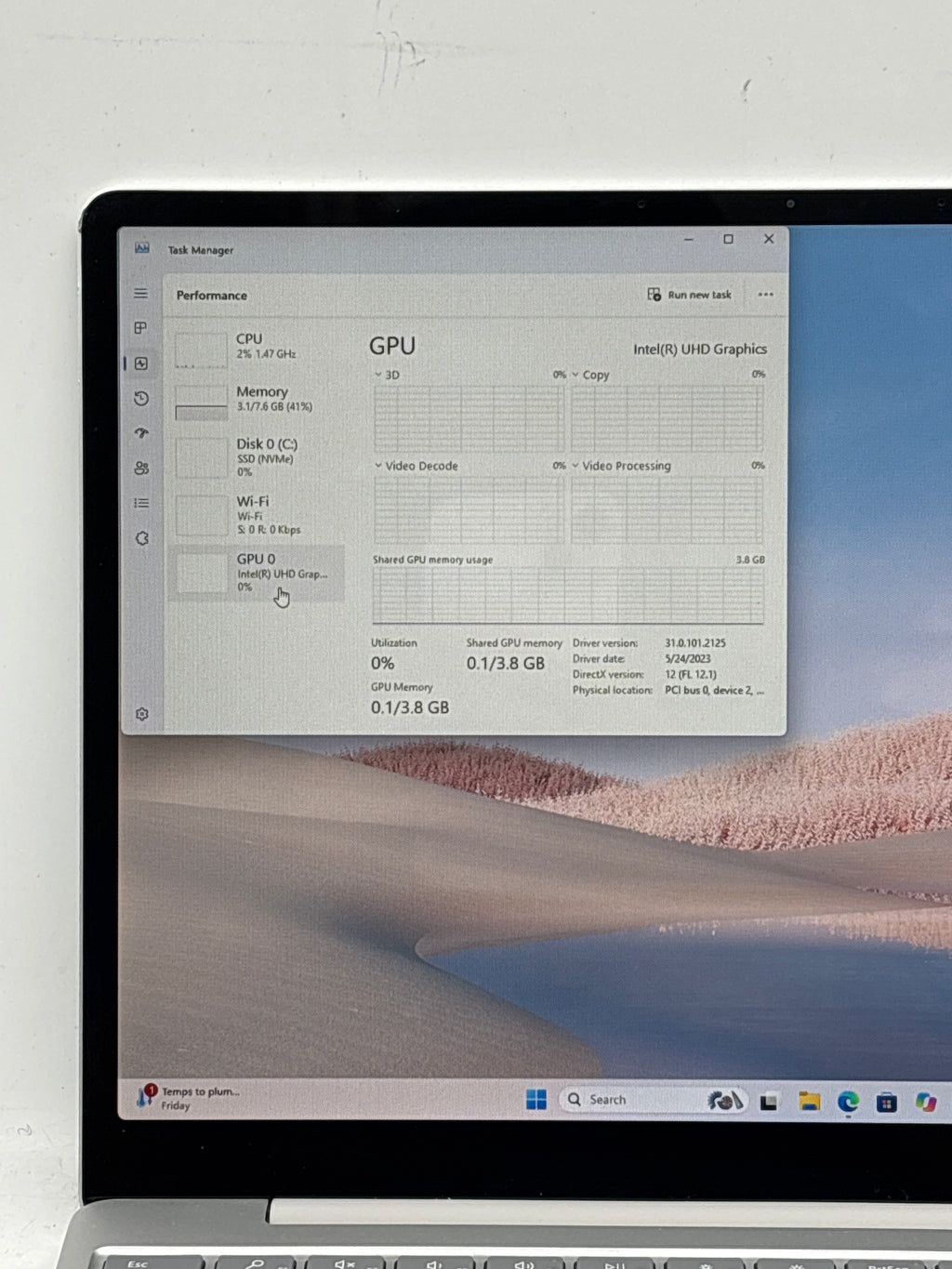 Microsoft Surface Laptop Go 1943 i5-1035G1 8GB RAM 128GB SSD - USED