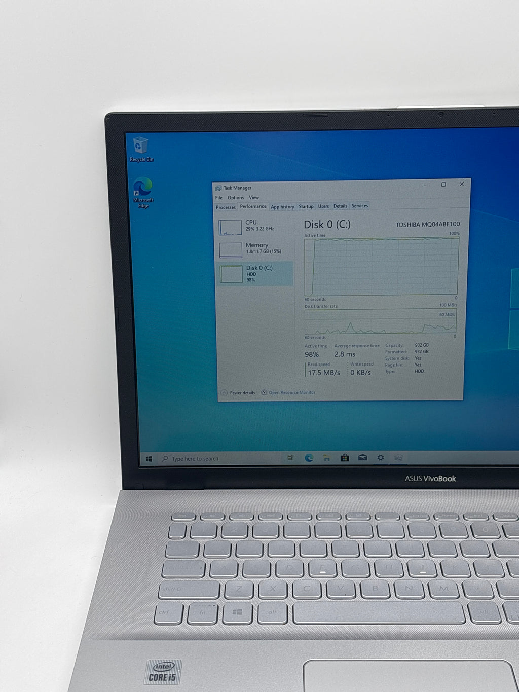 Asus VivoBook X712J i5-1035G112 12GB RAM 1TB SSD - For Parts (Read DESC)