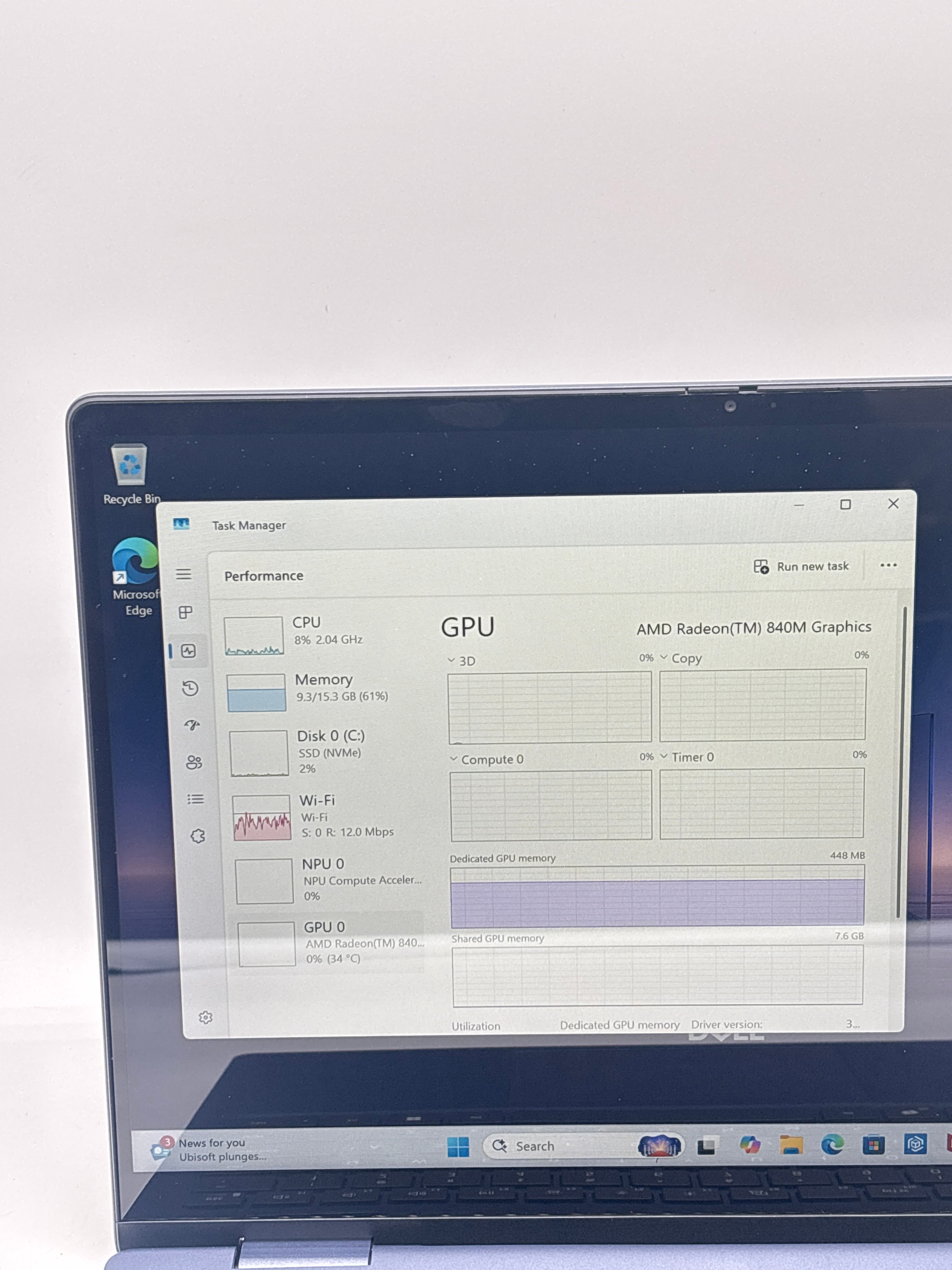 Dell 14 Plus 2 in 1 Laptop Ryzen AI 5 340 16GB RAM 512GB SSD - New Open Box