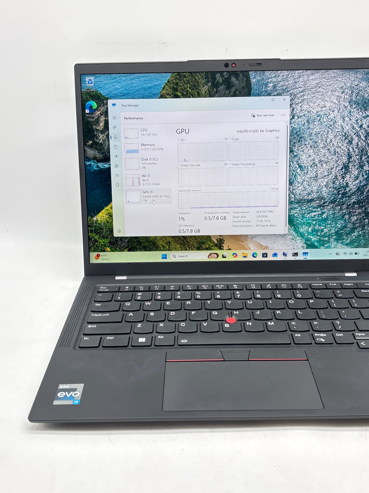 Lenovo ThinkPad X1 Carbon Gen 11 i7-1355U 16GB RAM 512GB SSD 14in - Used