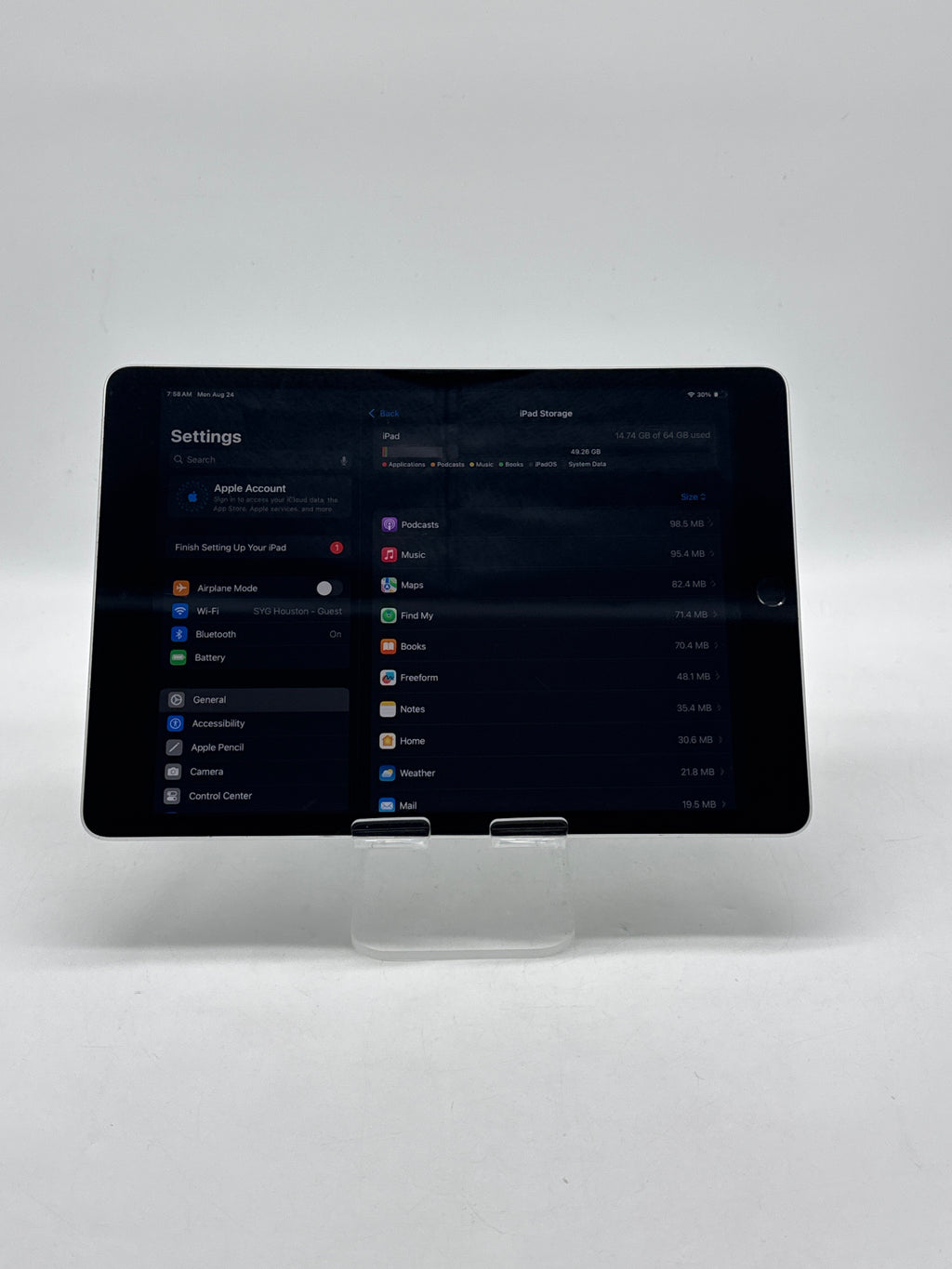 Apple iPad 9th Gen 64GB Silver Wi-Fi Tablet
