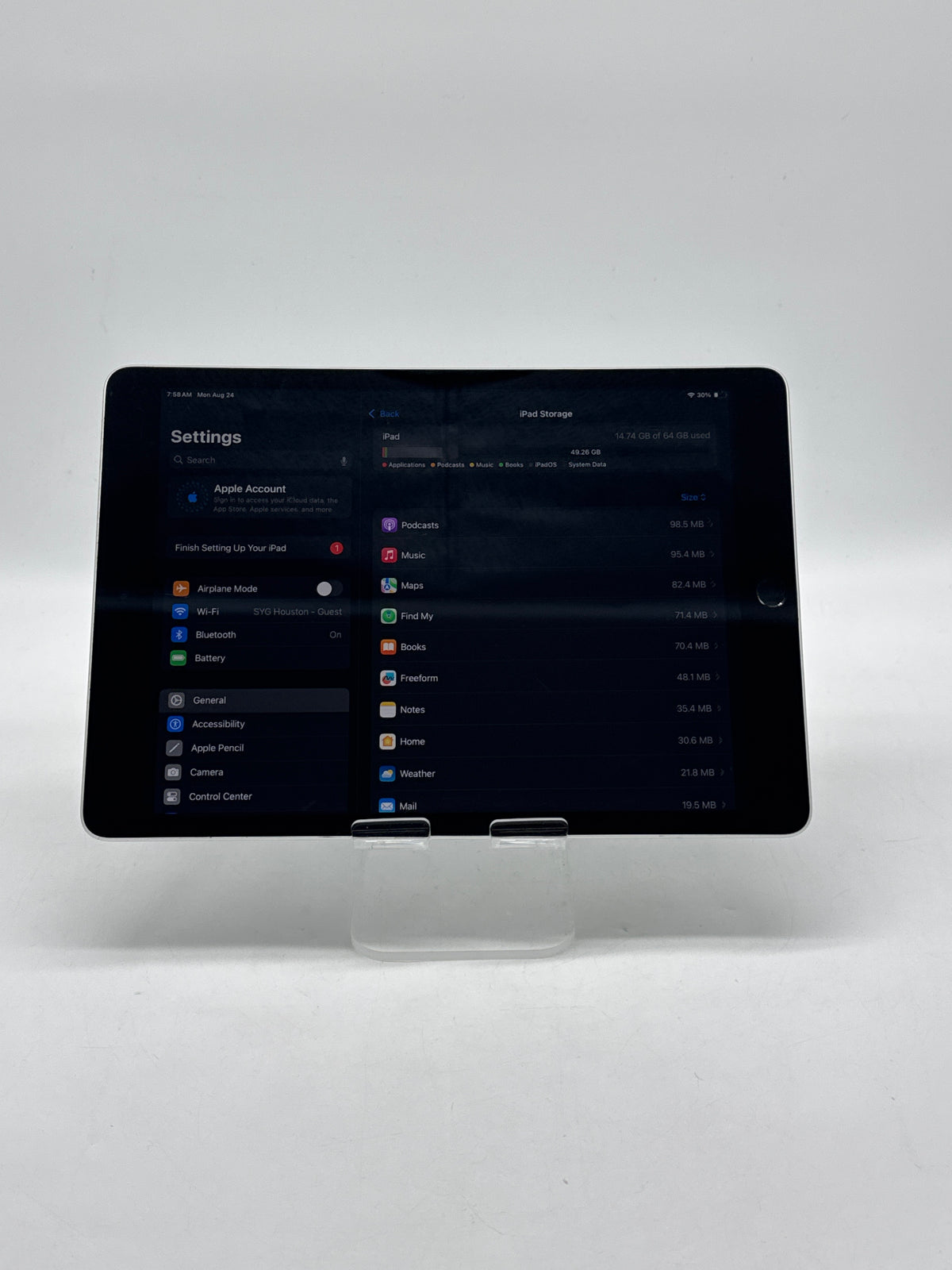 Apple iPad 9th Gen 64GB Silver Wi-Fi Tablet