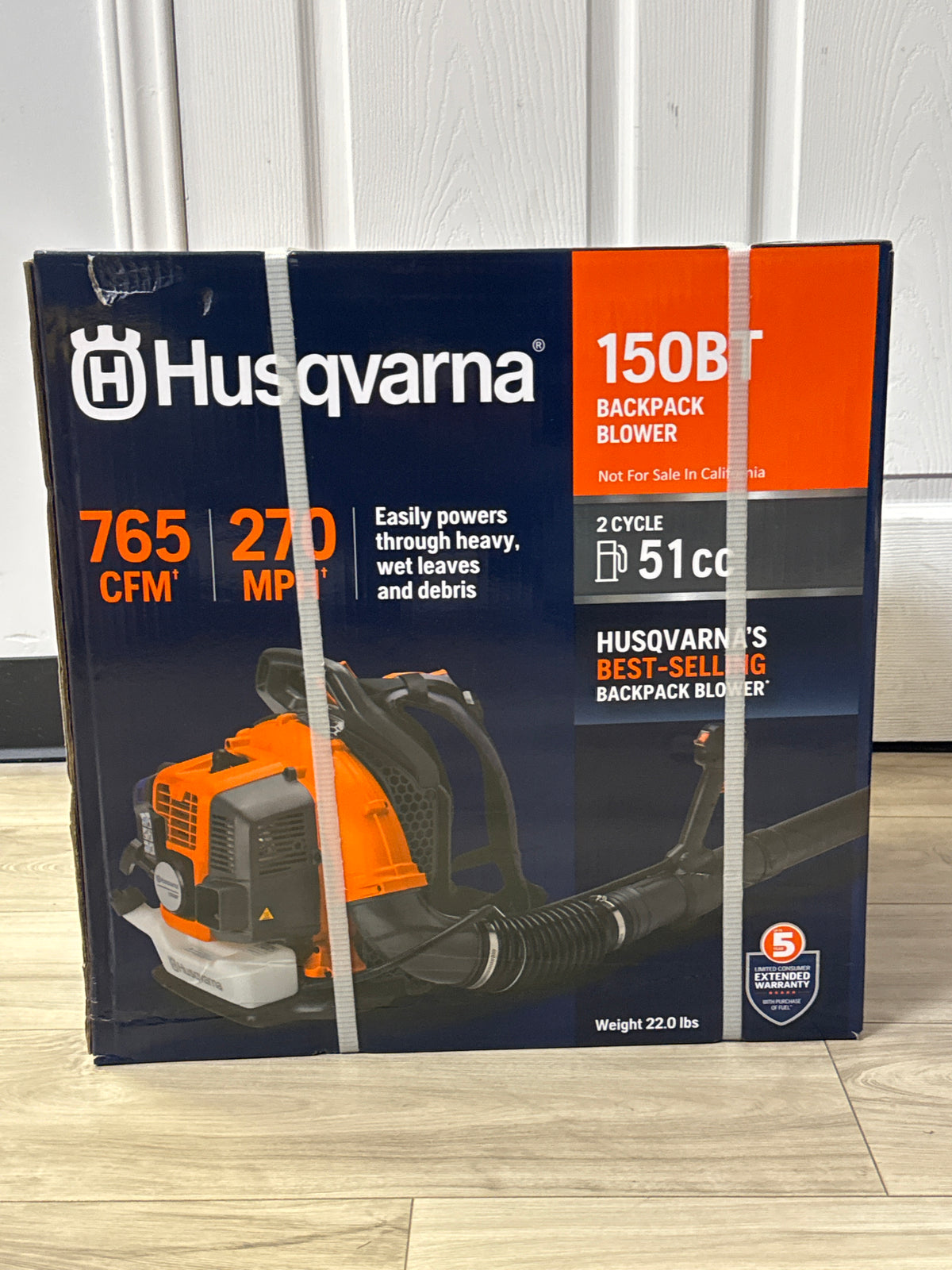 Husqvarna 150BT Backpack Leaf Blower 51.7cc Gas Powered - New