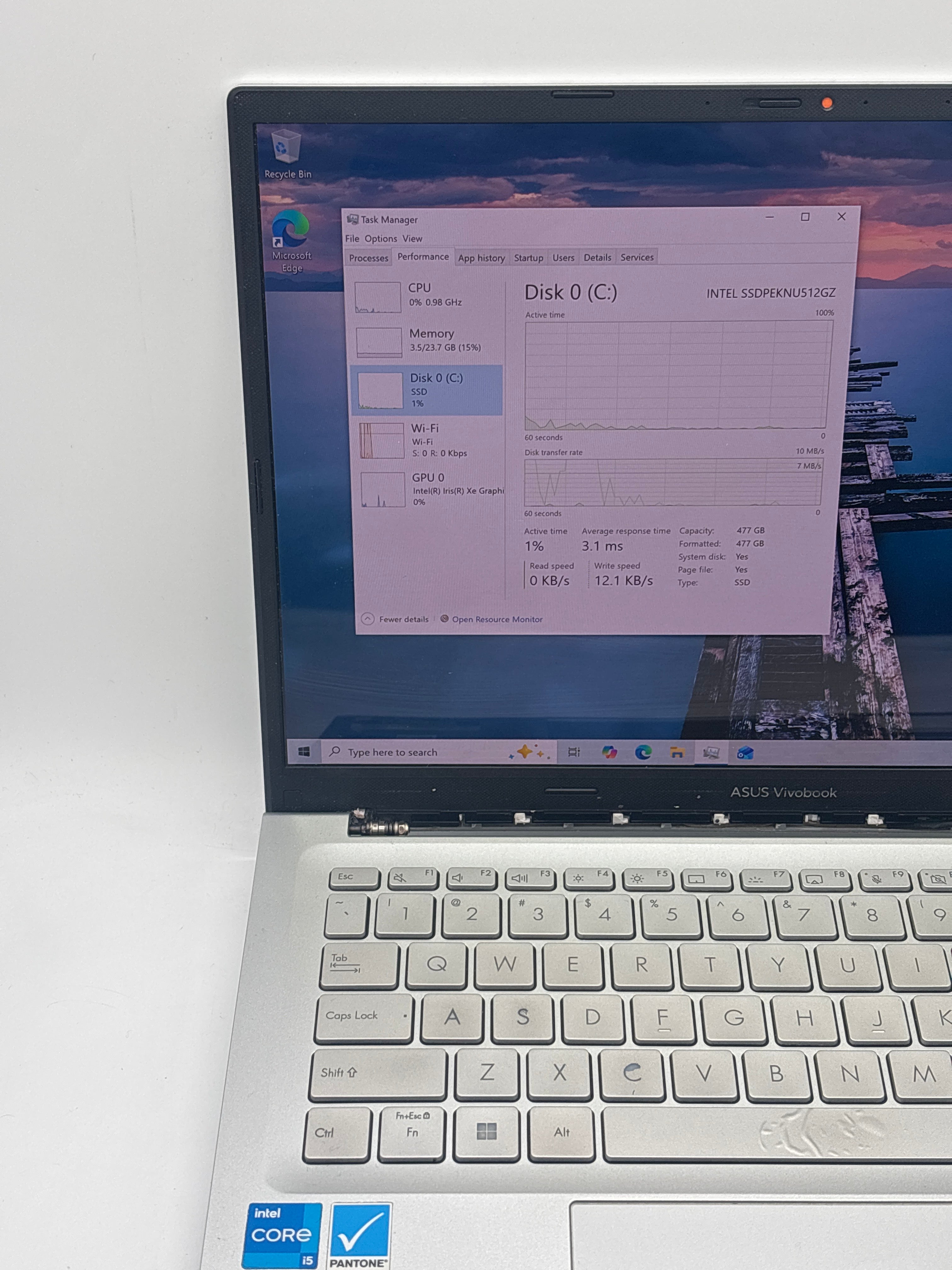 Asus VivoBook A1403Z i5-12500H 24GB RAM 512GB SSD - For Parts (Read DESC)