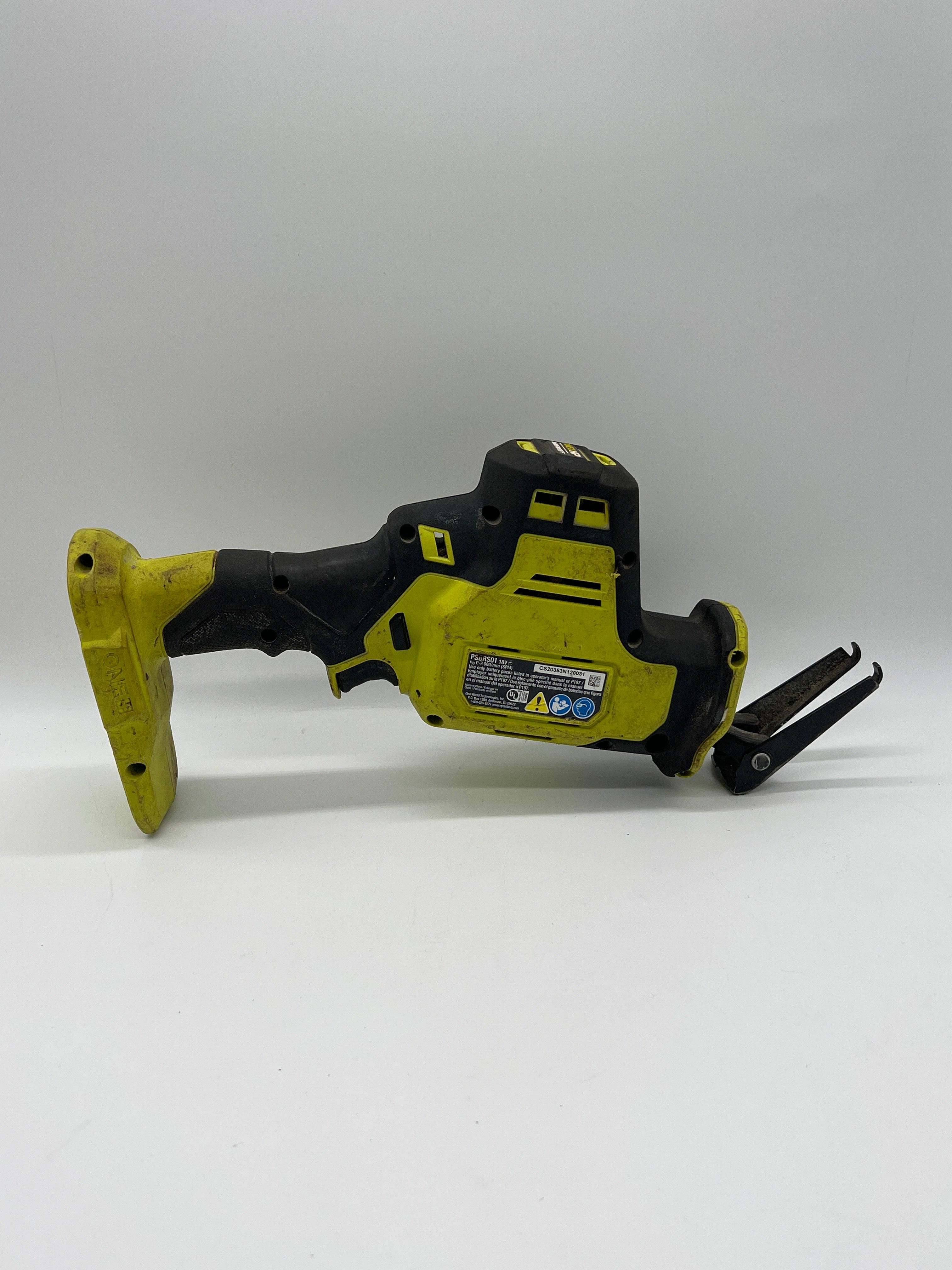 RYOBI PSBRS01 18V Brushless Reciprocating Saw w/ Charger & Batteries - Used