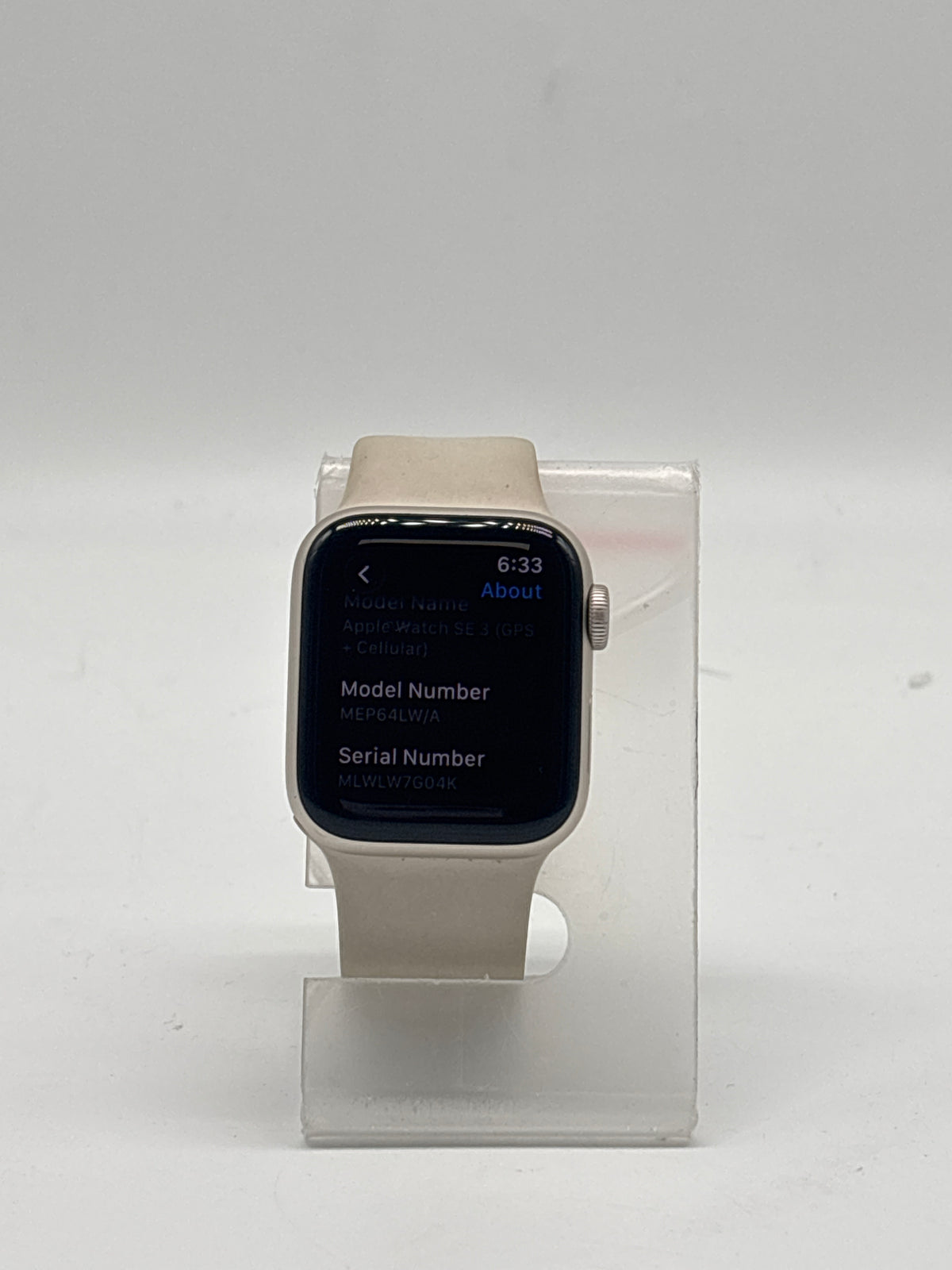 Apple Watch SE 3rd Gen 40mm Silver Aluminum GPS + Cellular A3326 - Used