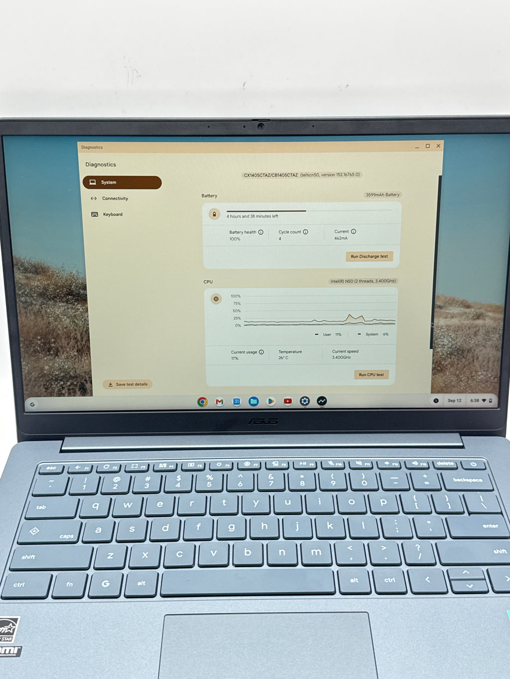 Asus Chromebook CX1405CTA 14" Intel N50 4GB RAM 64GB eMMC - Used
