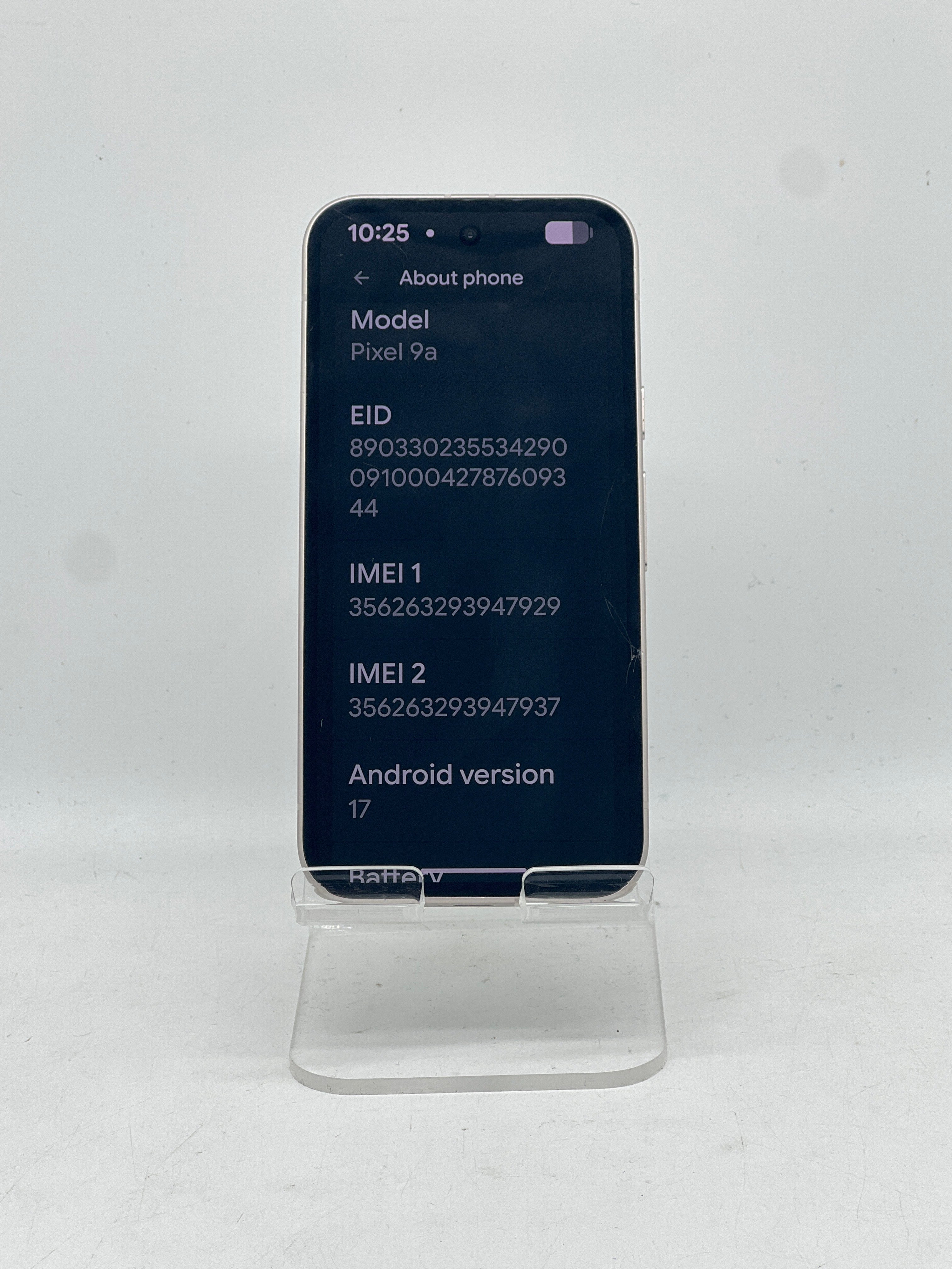 T Mobile Google Pixel 9a 128GB Porcelain - Cracked Screen