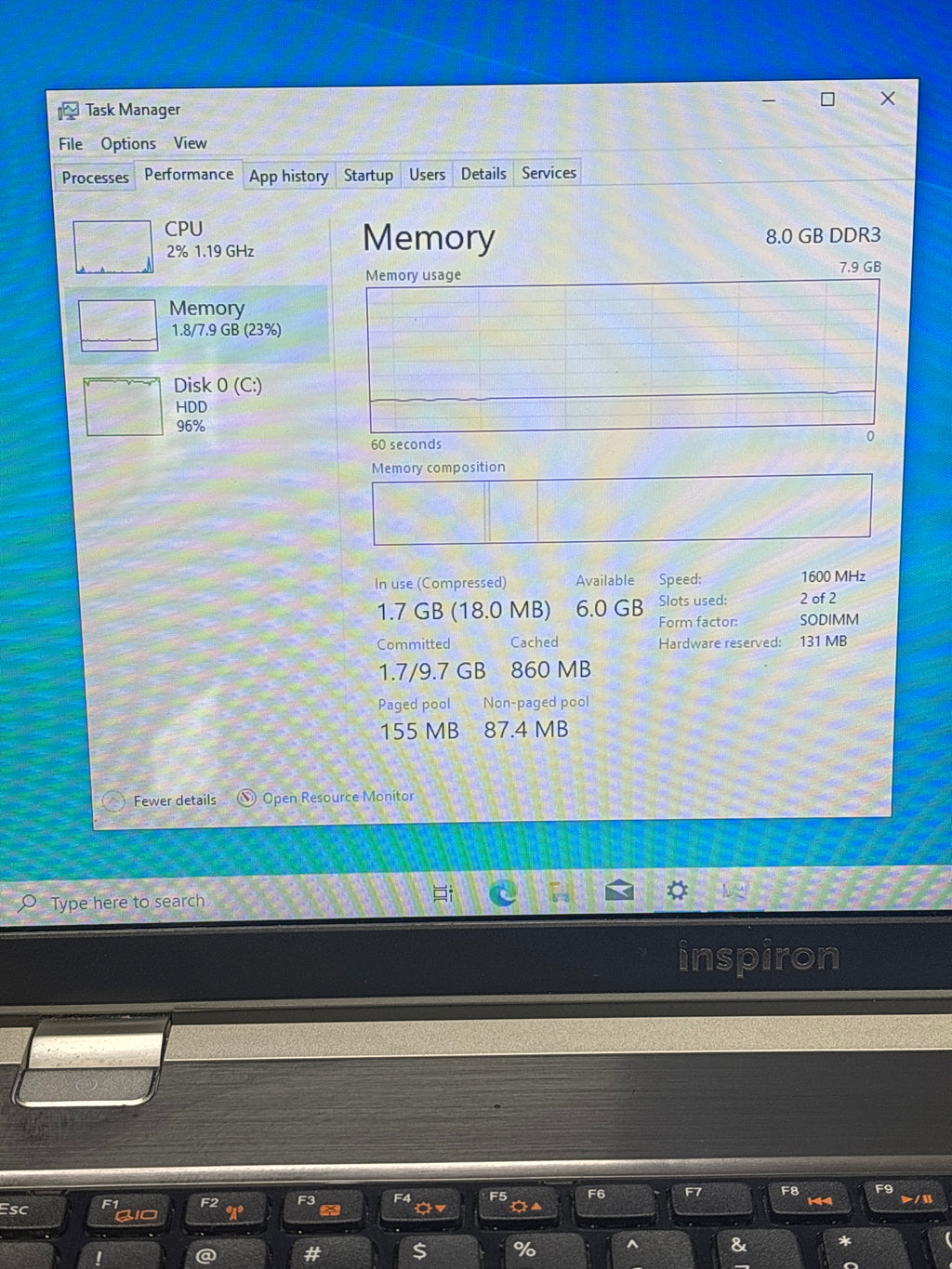 Dell Inspiron 5520 i5-3210m 8GB RAM 1TB HDD - For Parts (Read DESC)