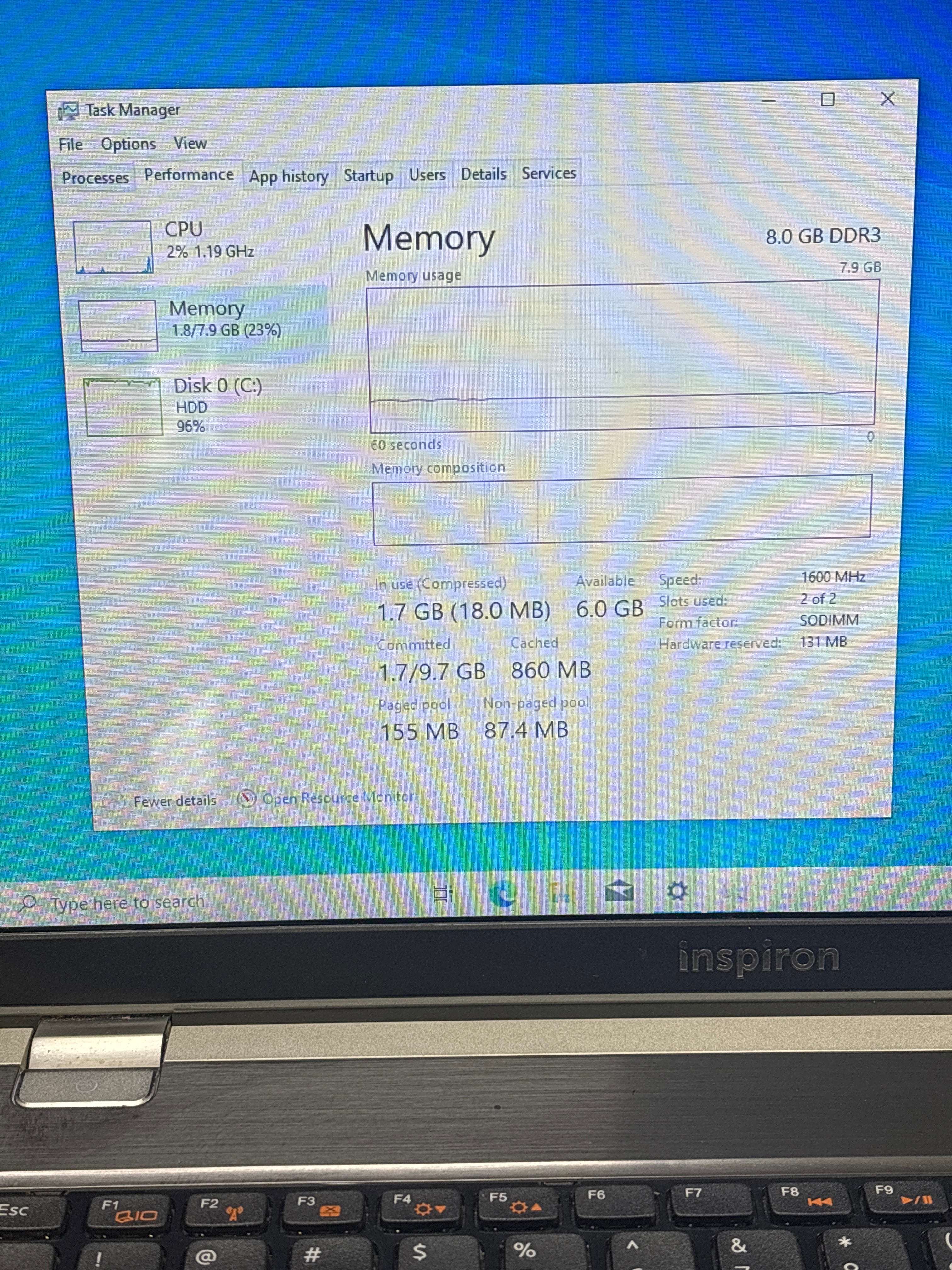 Dell Inspiron 5520 i5-3210m 8GB RAM 1TB HDD - For Parts (Read DESC)