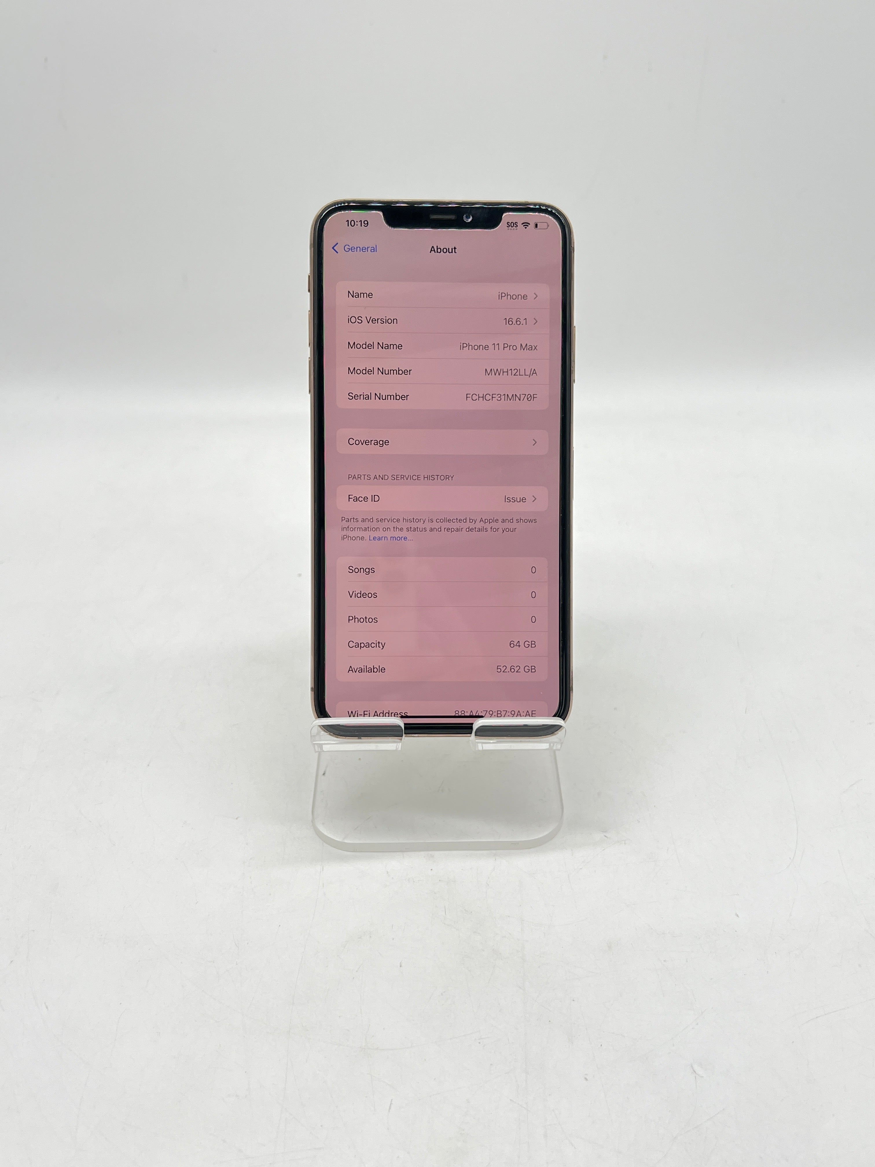 Apple iPhone 11 Pro Max 64GB Factory Unlocked - Bad Face ID