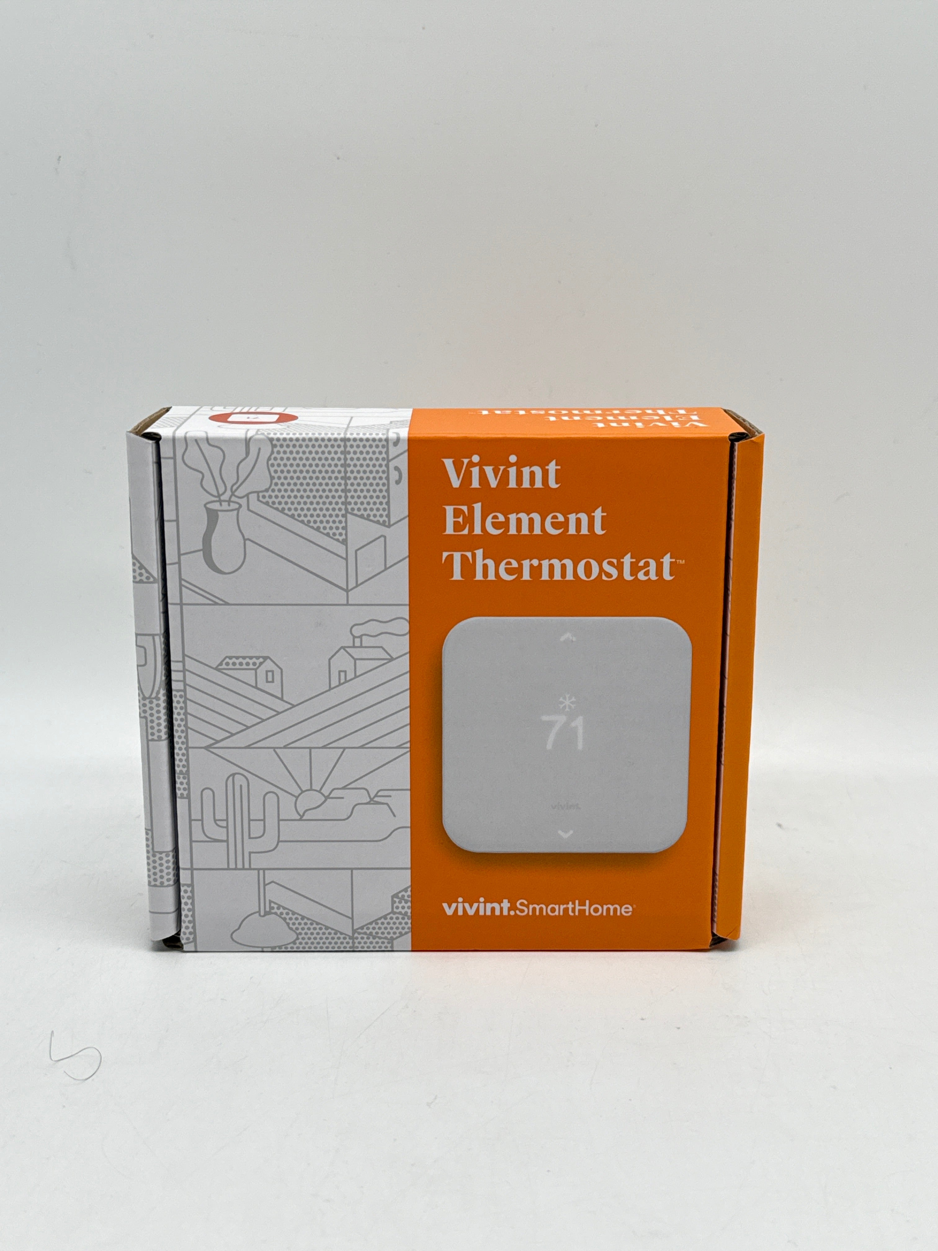 Vivint Smart Thermostat VS-ELEM02-001 White - New