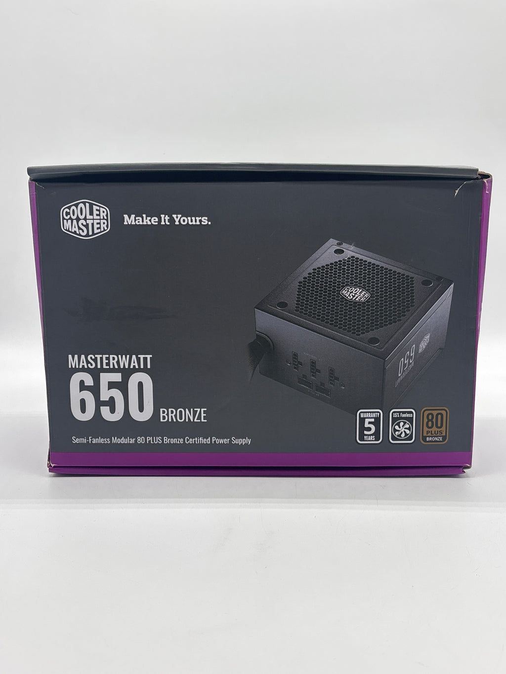 Cooler Master MasterWatt 650W Bronze ATX Power Supply Black - Used With Box