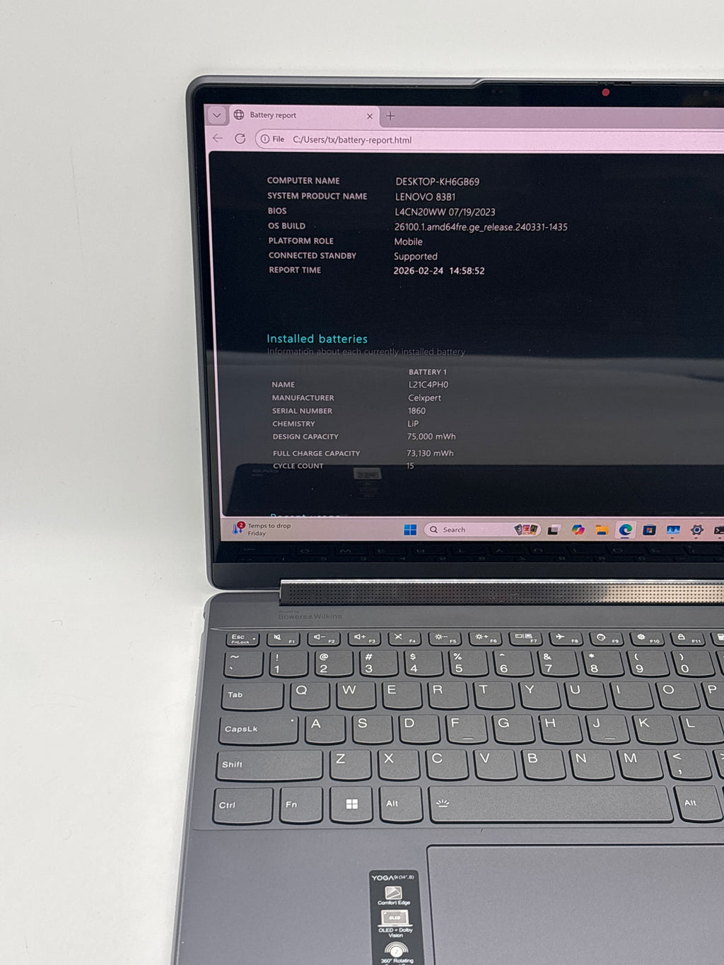 Lenovo Yoga 9 14IRP8 OLED i7-1360P 16GB RAM 512GB SSD - Used