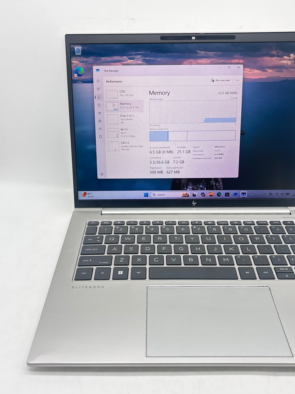 HP EliteBook 840 G9 14in Core i7 1265U 32GB RAM 512GB SSD Read