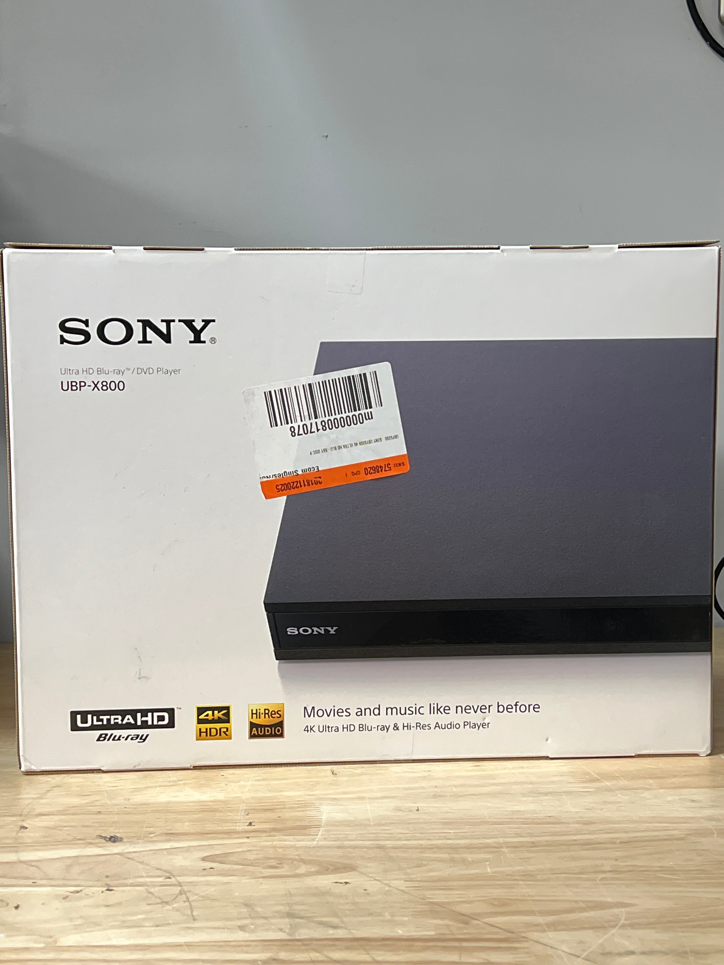 Sony UBP-X800 Blu-ray DVD Player - New In Box