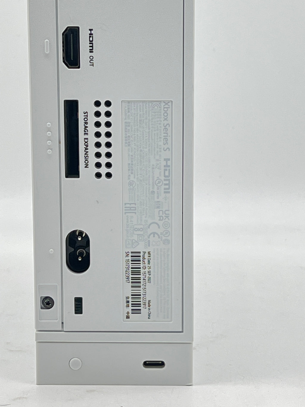 Microsoft Xbox Series S 1883 500GB White Console Controller - Used