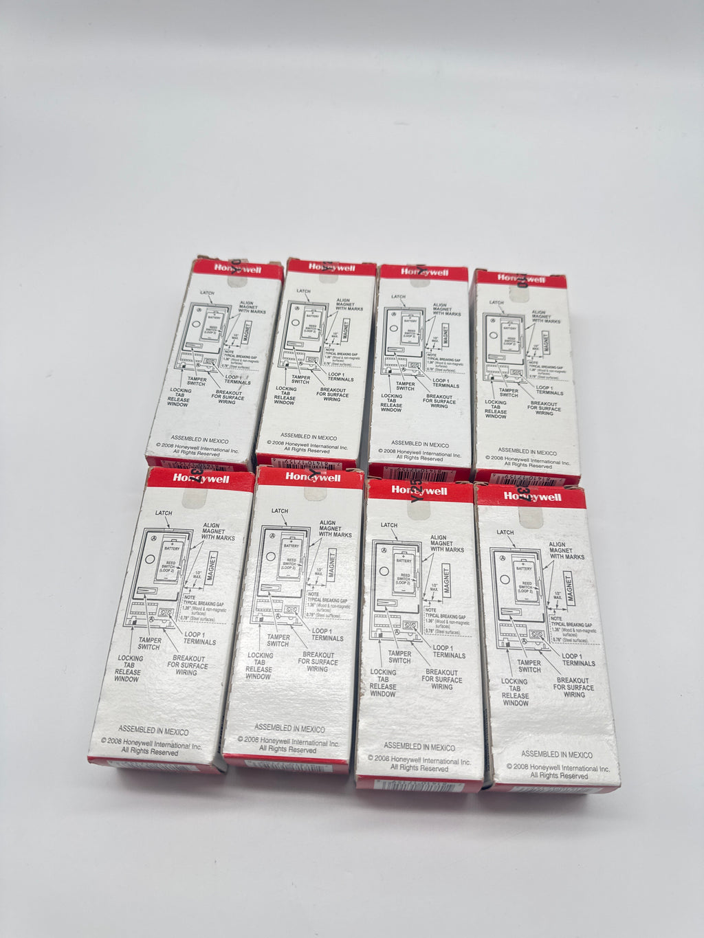 Lot of 9 Honeywell 5816WMWH Wireless Door Window Transmitter White - New