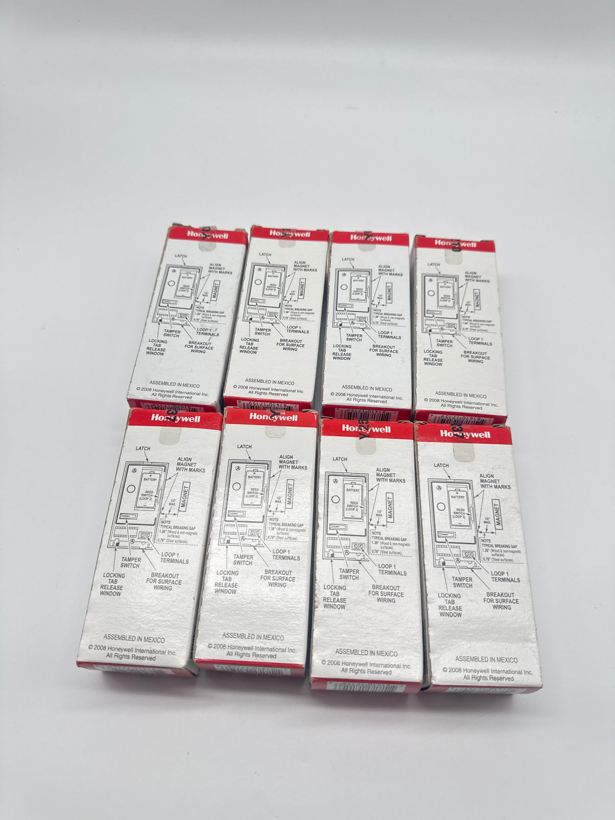 Lot of 9 Honeywell 5816WMWH Wireless Door Window Transmitter White - New
