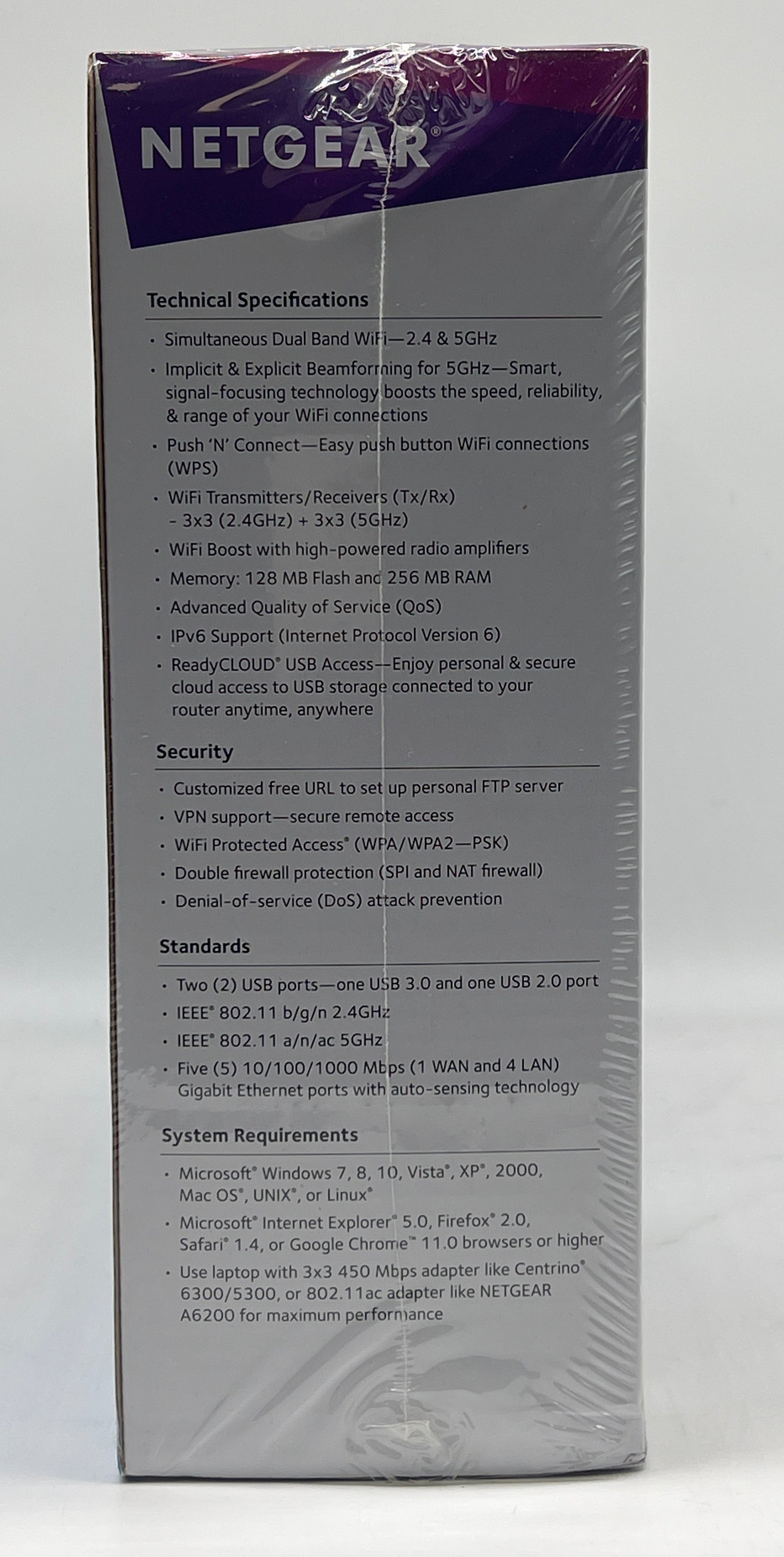 Netgear AC1750 (R6400) Dual Band Router - New In Box