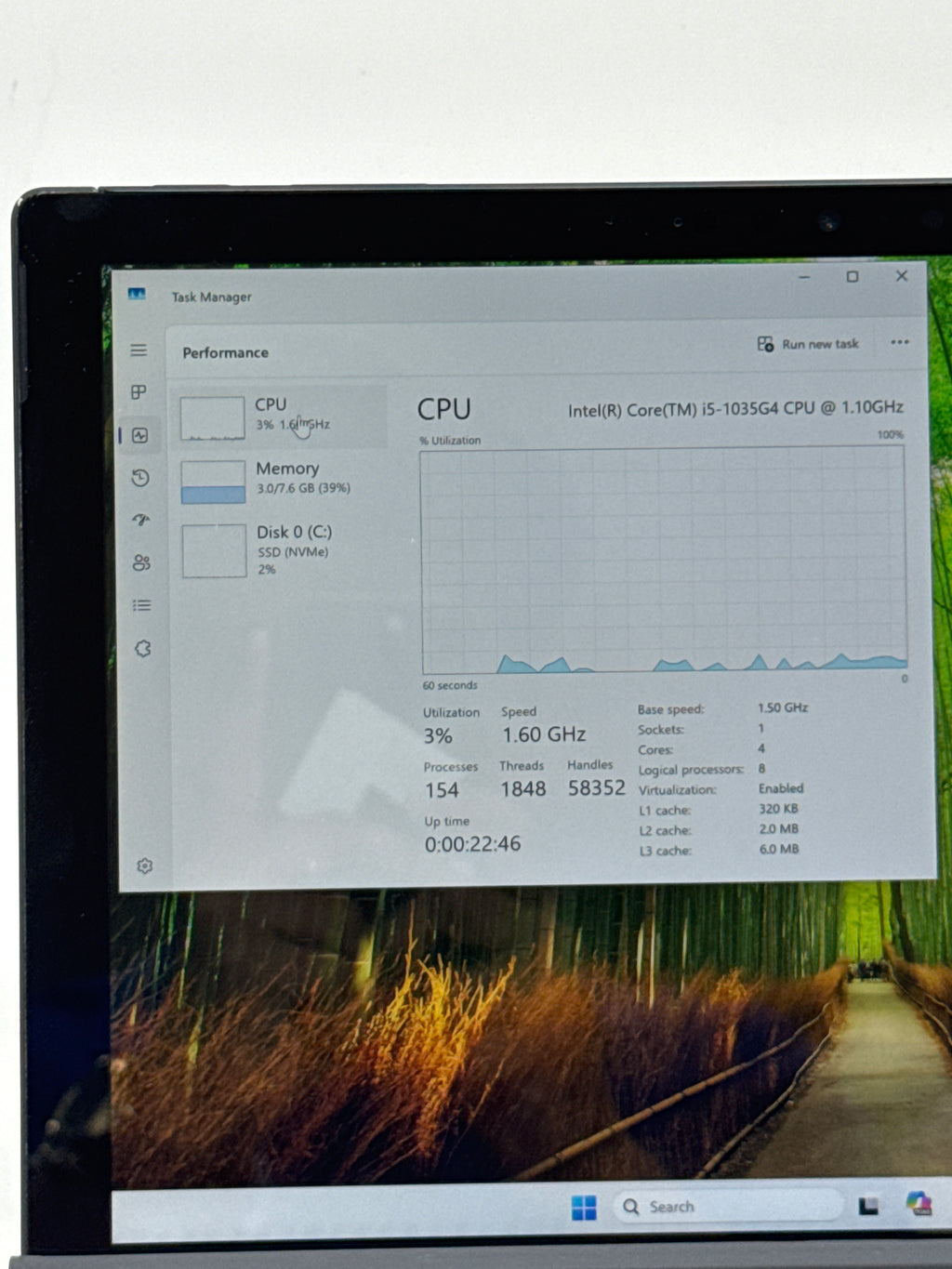 Microsoft Surface Pro 7 1866 i5-1035G4 8GB RAM 256GB SSD