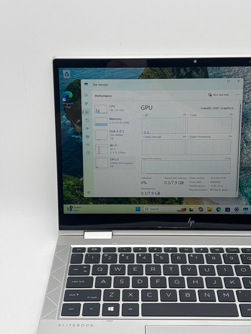 HP EliteBook envy x360 830 G7 i7-10610U 16GB RAM 512GB SSD