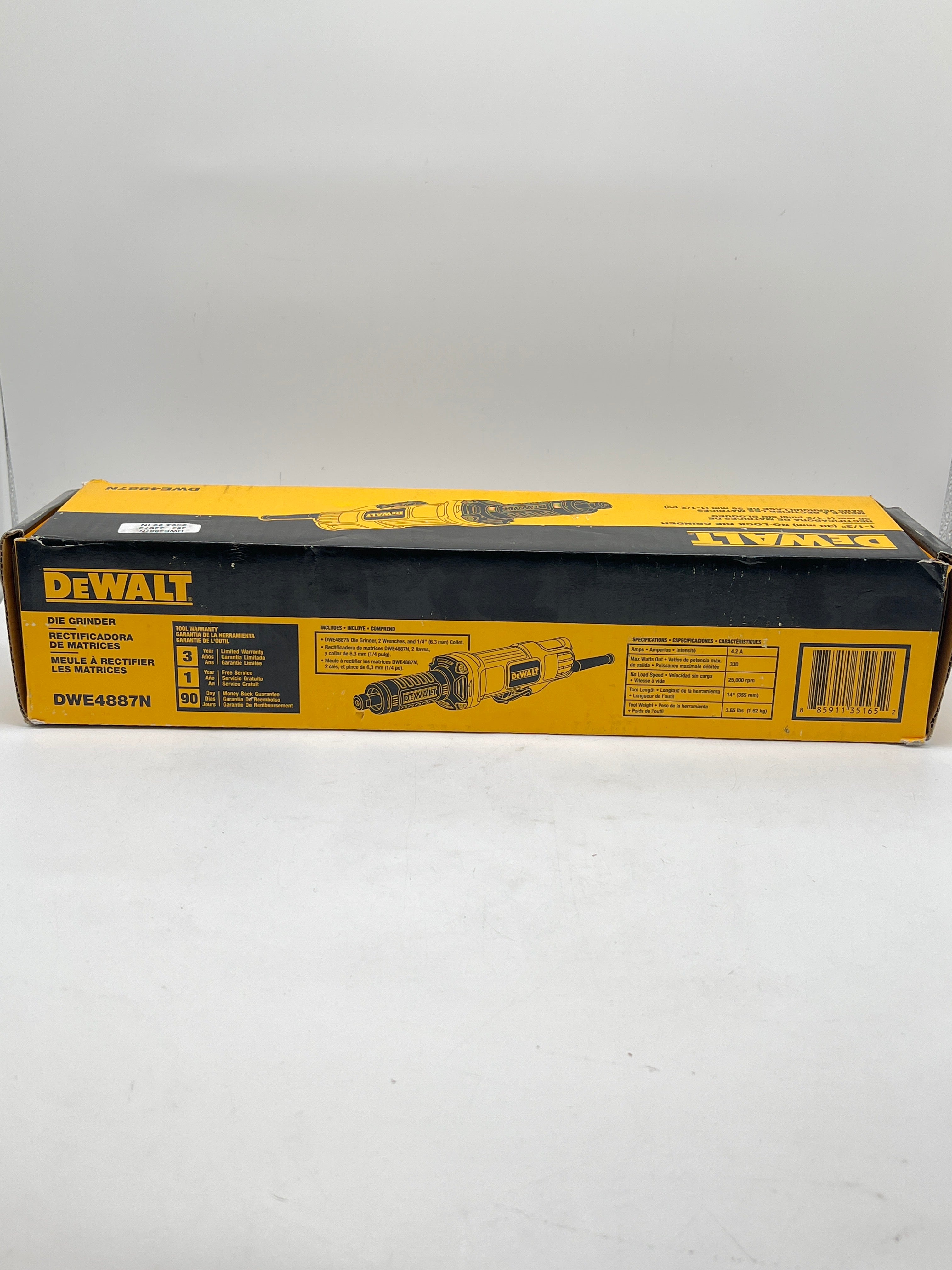 DEWALT DWE4887N Die Grinder 240V 450W Yellow - New In Box