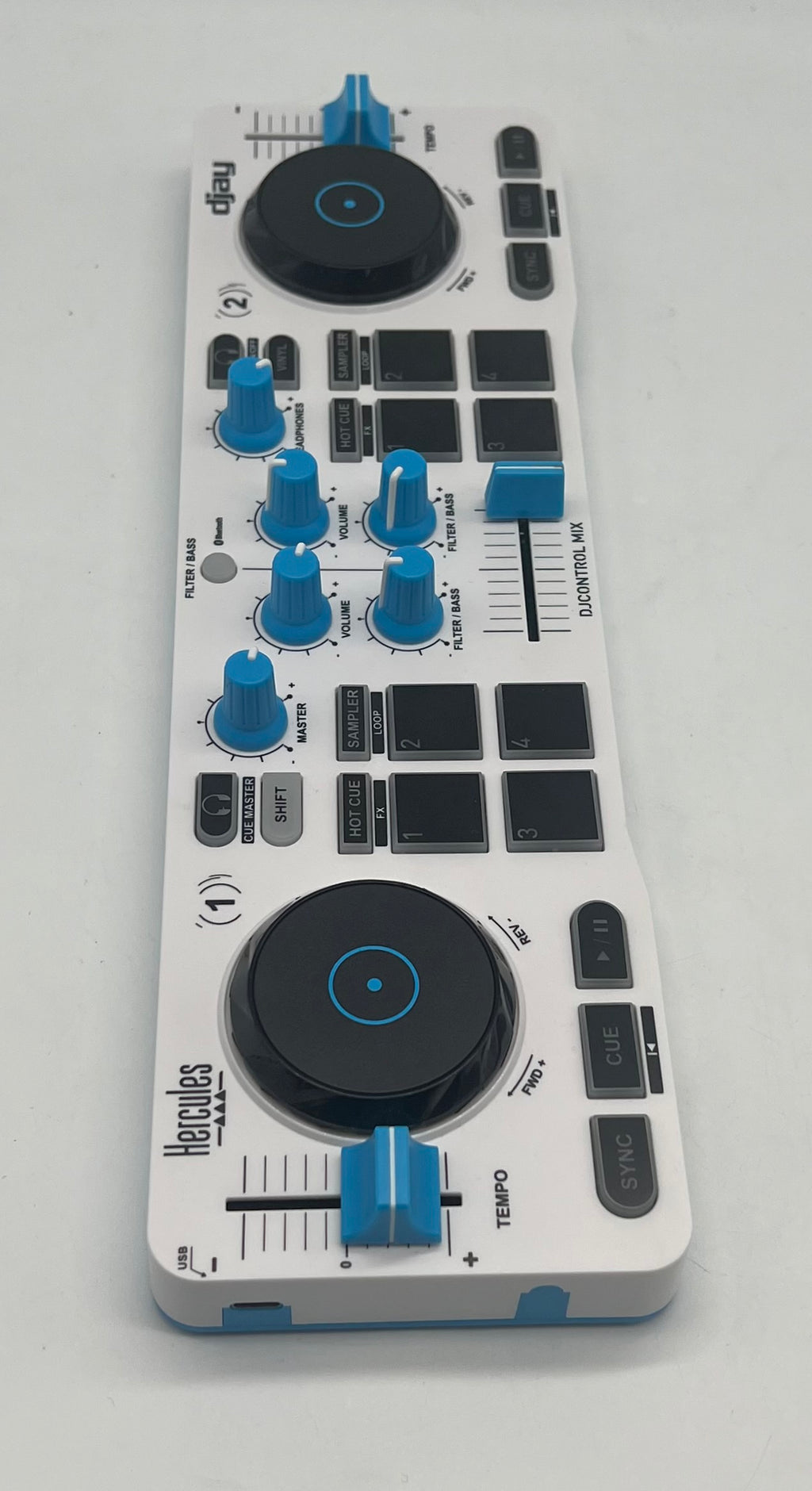 Hercules DJCONTROL Mix Blue Edition DJ Controller - Used With Box
