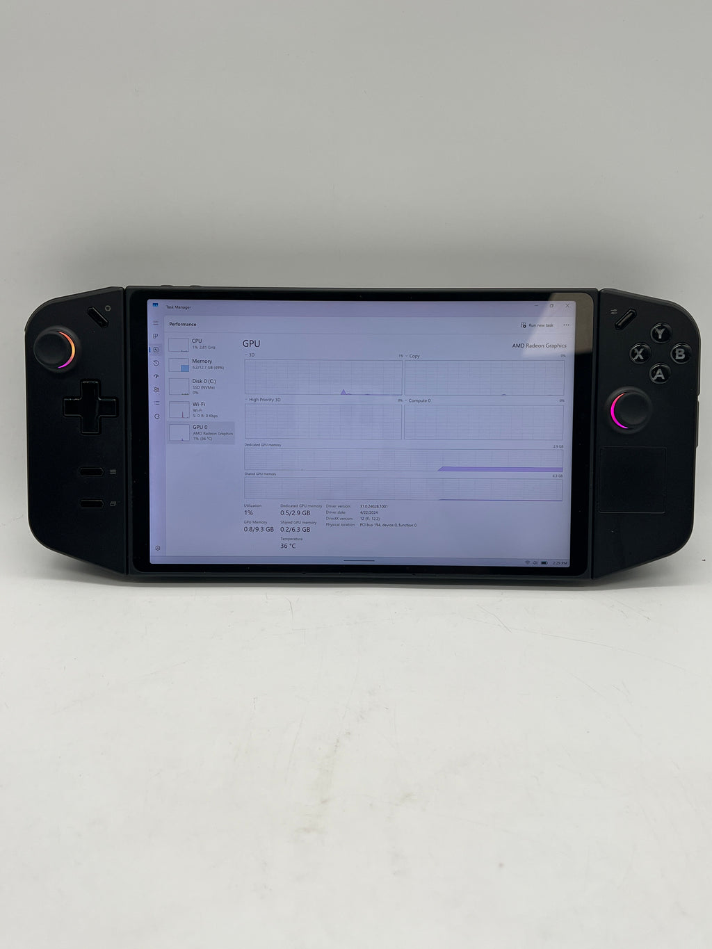 Lenovo Legion Go Handheld Console 8APU1  1TB Black - Used