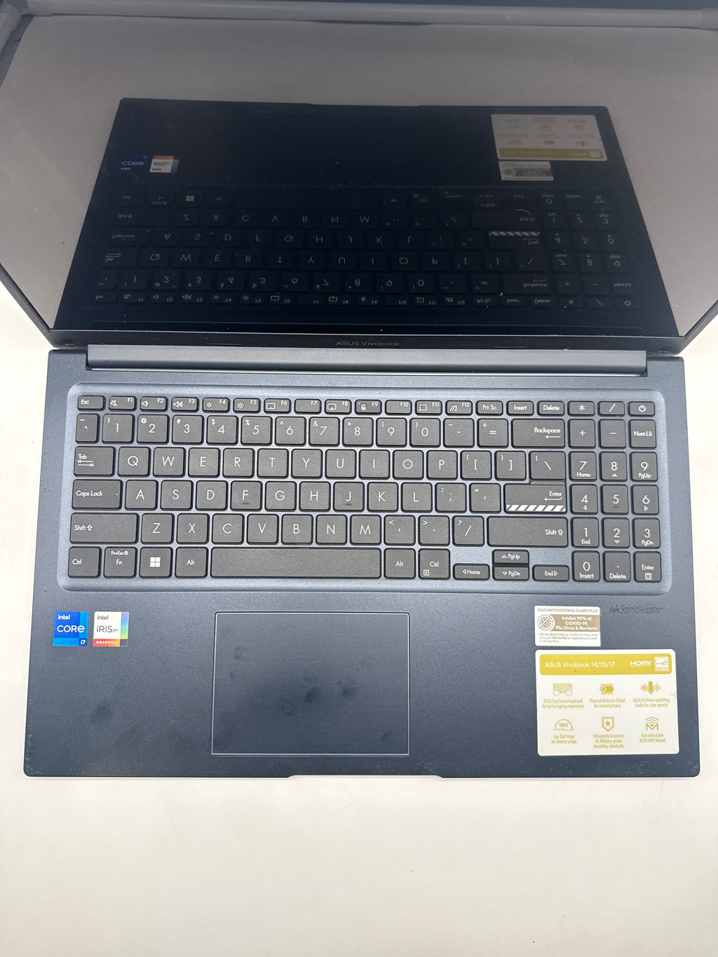 Asus Vivobook 15 F1504V Intel i7 8GB RAM 256GB SSD - Bios Locked/Remotely Managed