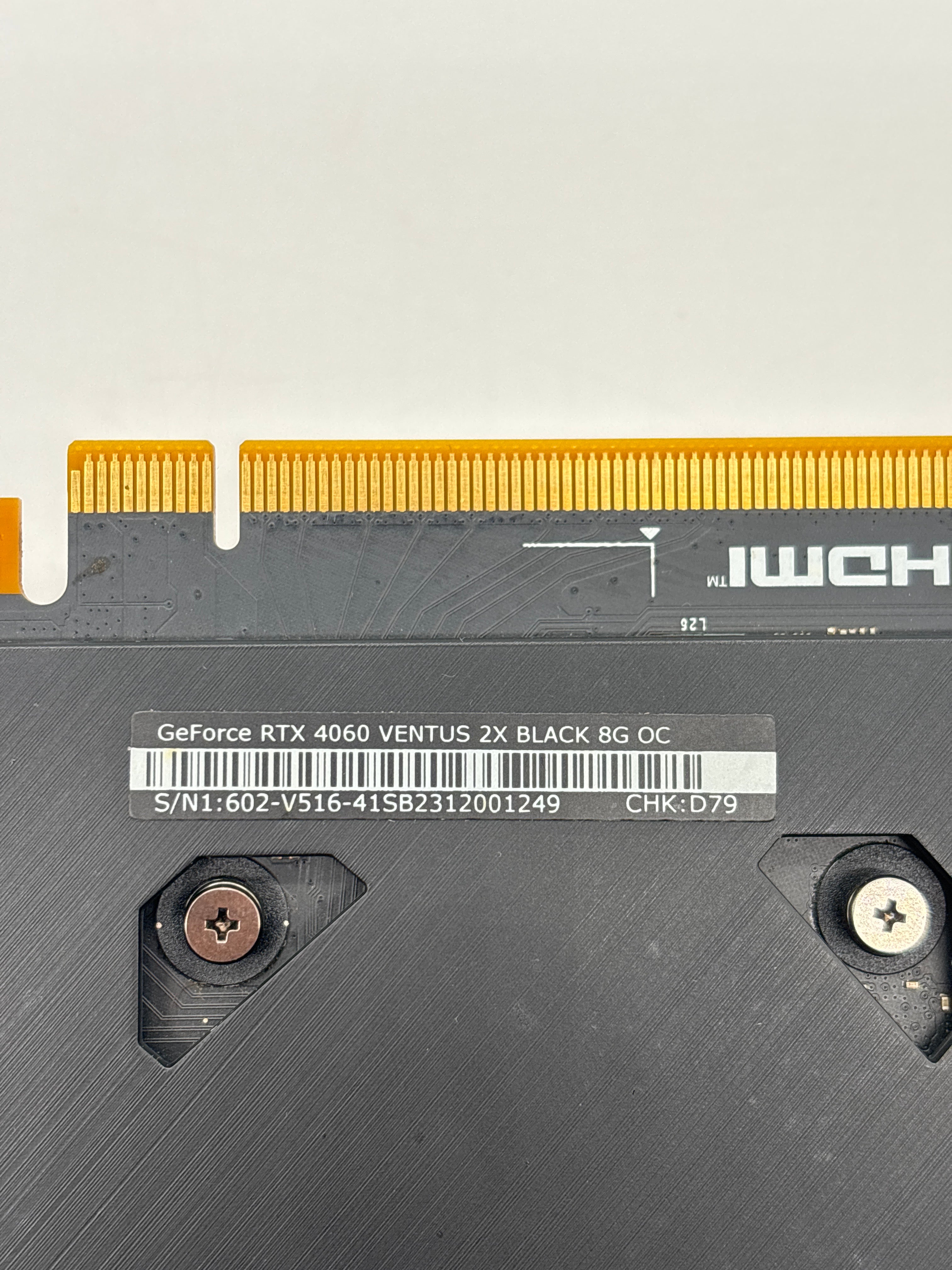 MSI GeForce RTX 4060 Ventus 2x 8G OC 8GB Black Graphics Card Used
