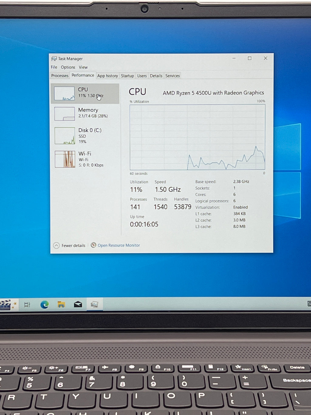 Lenovo Ideapad 5 15ARE05 Ryzen 5 8GB RAM 256GB SSD - Used
