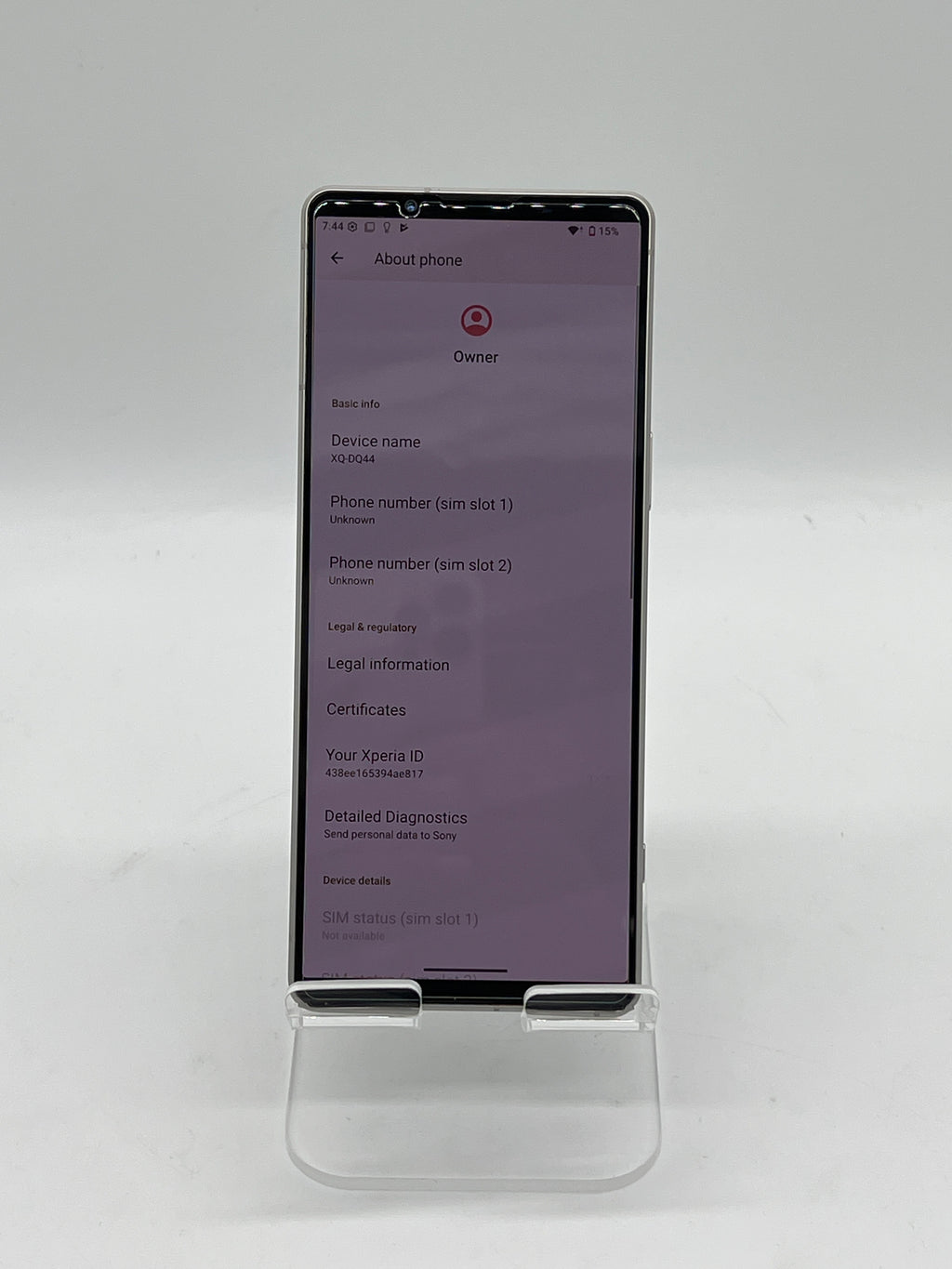 Sony Xperia 1V XQ-DQ44 6.5 Inch 512GB 16GB RAM Dual SIM Unlocked Beige