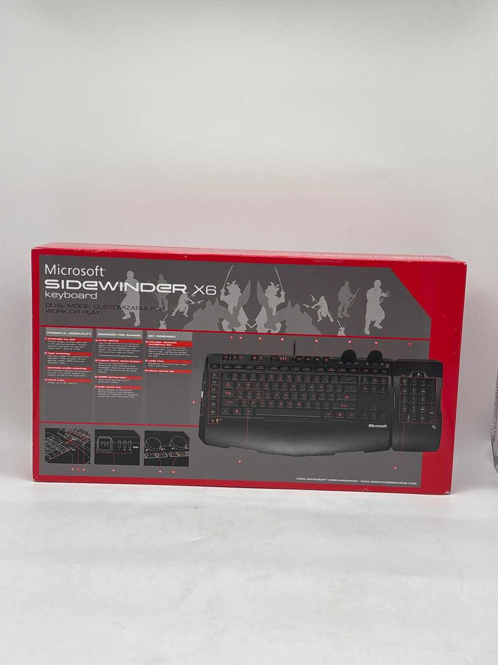 Microsoft Sidewinder X6 Programmable Gaming Keyboard - New