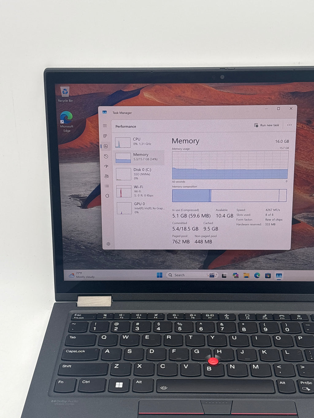 Lenovo ThinkPad X13 Yoga Gen 3 Intel i7-1265U 16GB RAM 512GB SSD