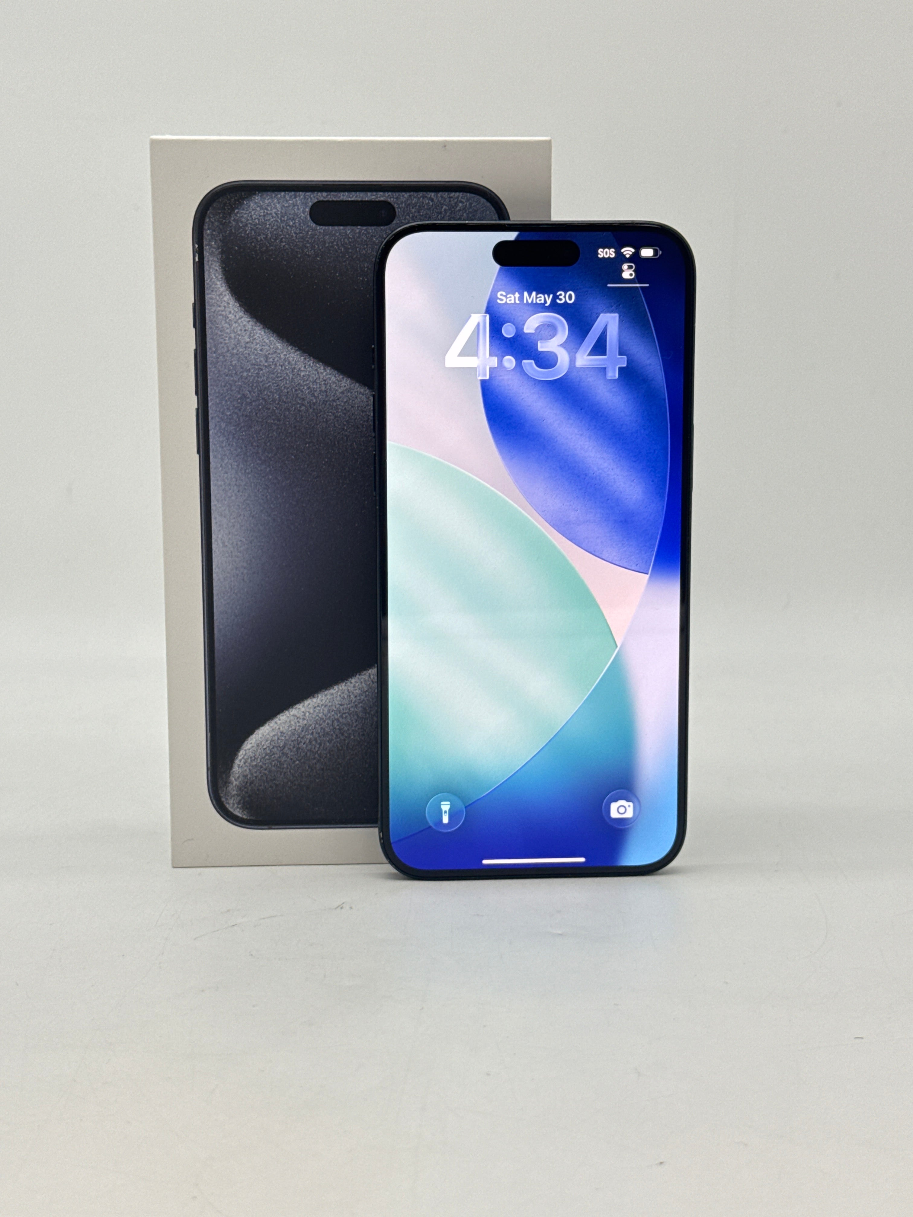 Apple iPhone 15 Pro Max 1TB Factory Unlocked Blue Titanium - Used with Box