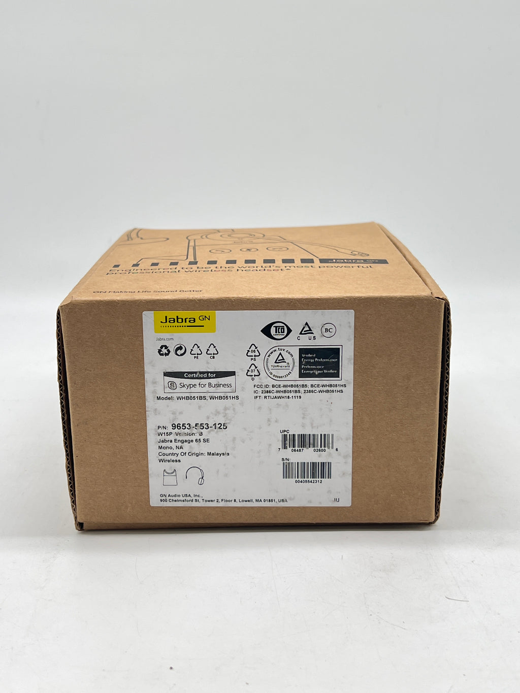 Jabra Engage 65 Convertible Ear-Hook Headset Black 9653-553-125