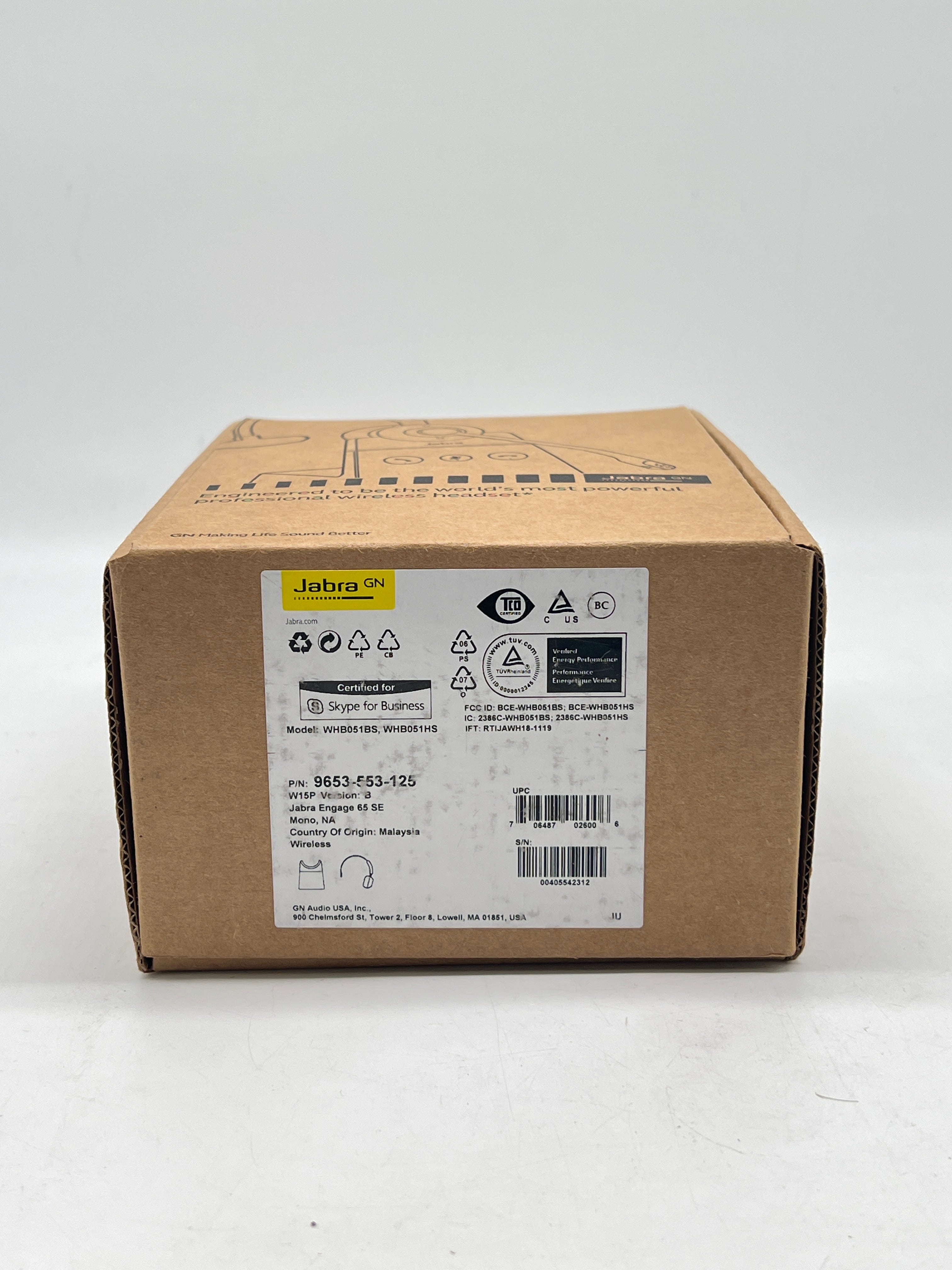 Jabra Engage 65 Convertible Ear-Hook Headset Black 9653-553-125