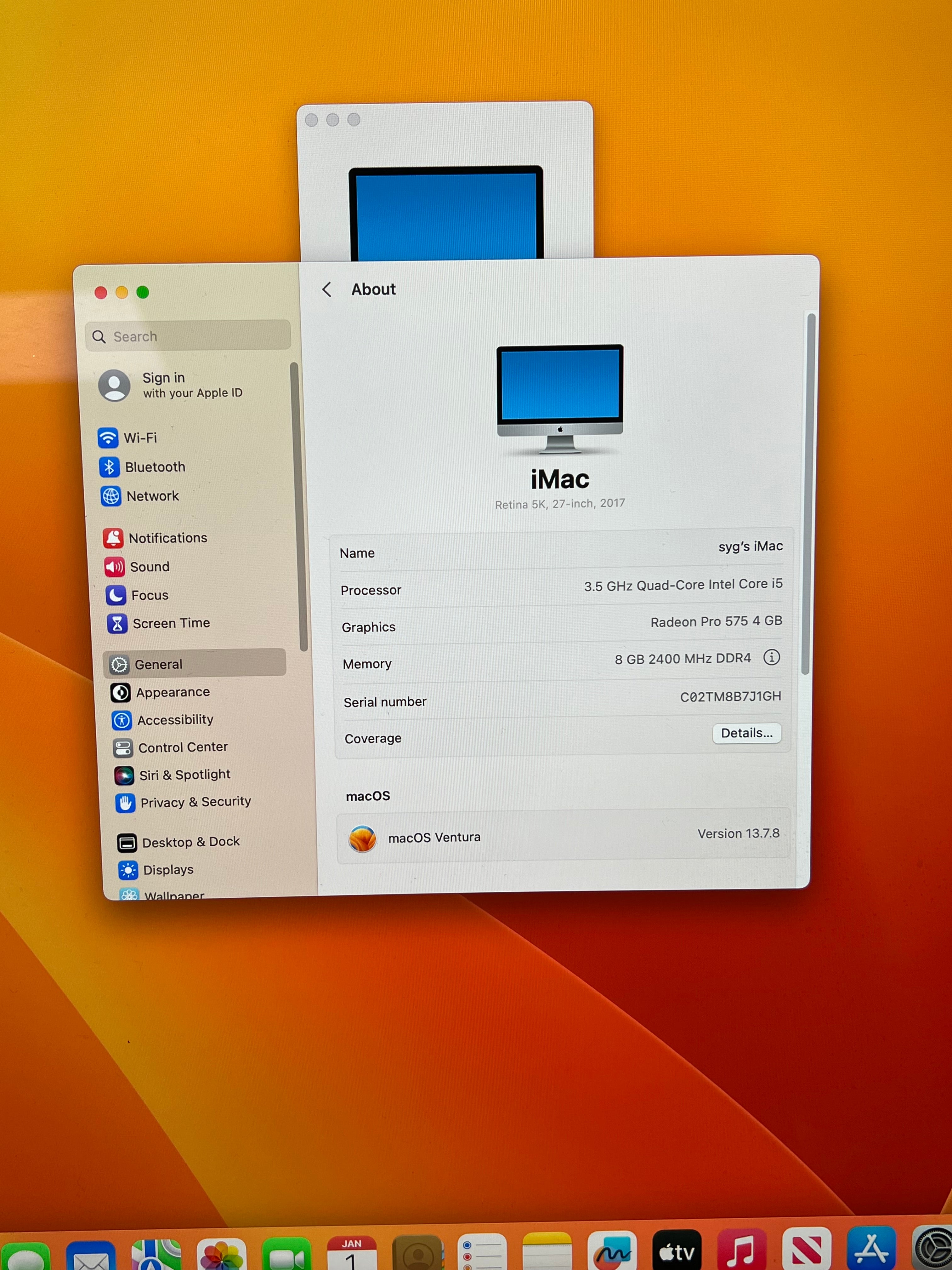 Apple iMac 2012 i5 3.5GHz 8GB RAM 1TB HDD